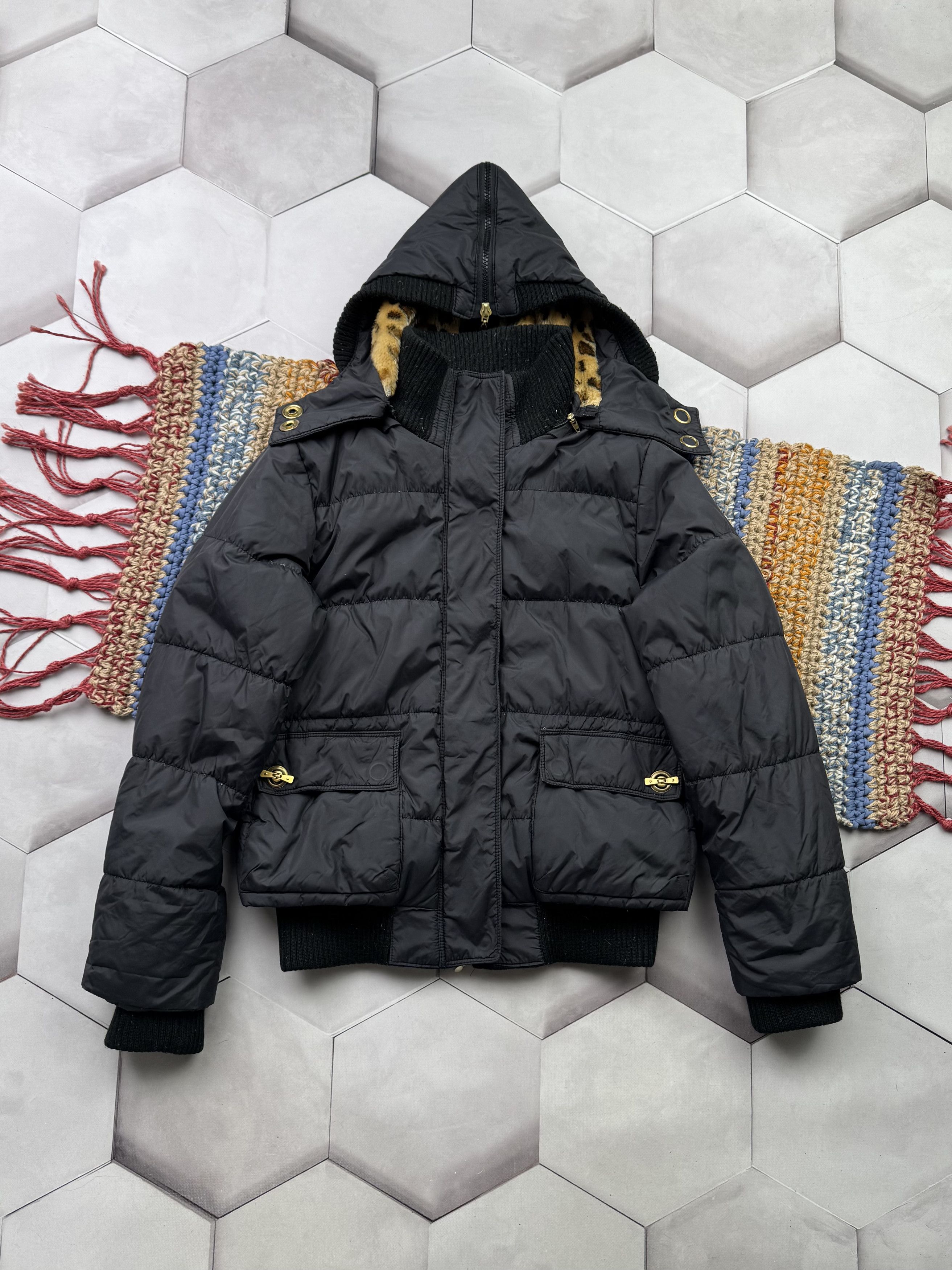 Vintage Vintage Cropped Down Puffer Jacket (G7)(ES9) Size S / US 4 / IT 40 - 1 Thumbnail