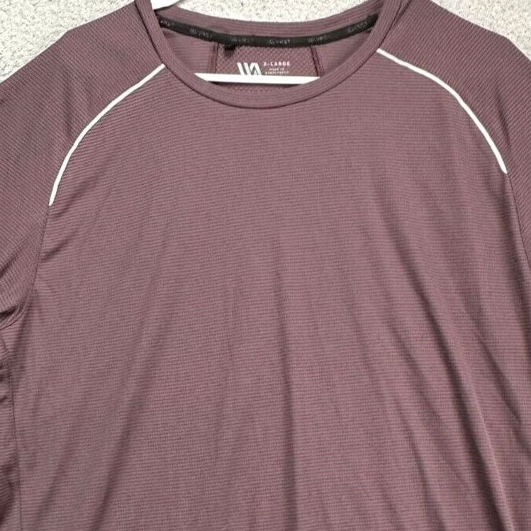 Vintage VRST T-Shirt Mens XL Purple Grid Performance Activewear Short Sleeve Tee Size US XL / EU 56 / 4 - 2 Thumbnail
