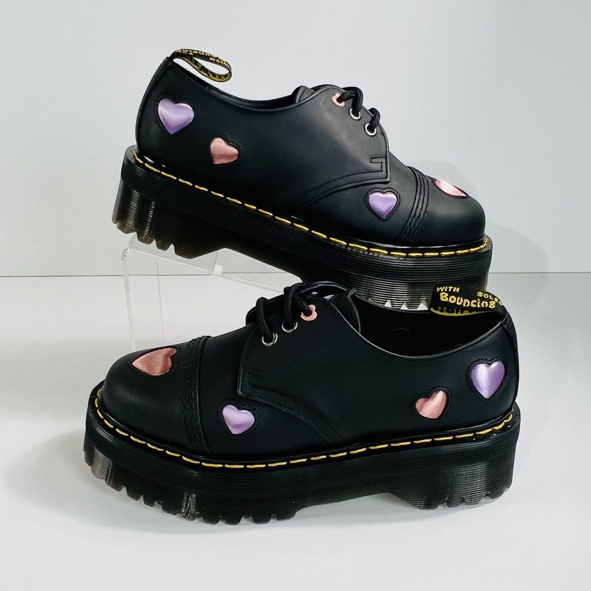 Dr. Martens Dr. Martens 1461 Quad Hearts Oxford Platform Size 7 Size US 7 / IT 37 - 1 Thumbnail