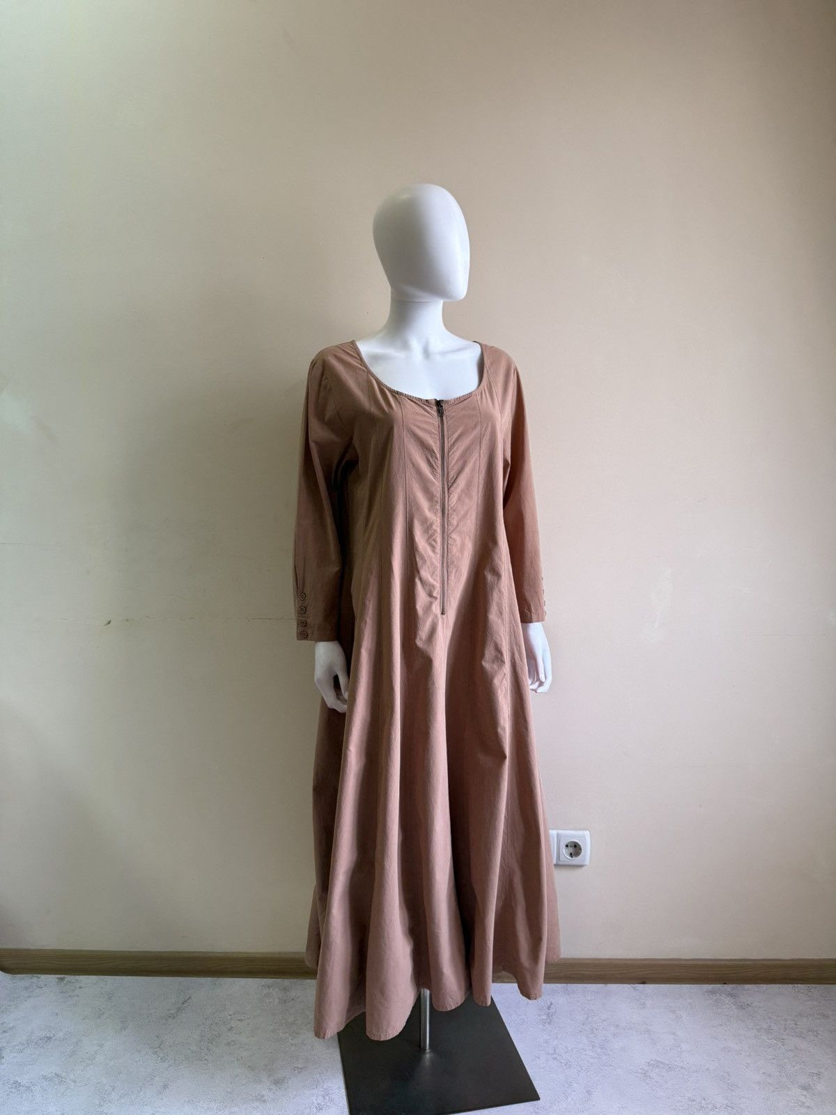 Vintage Ewa I Walla Pale Pink Long Sleeve Adina Midi Dress Size M Size M / US 6-8 / IT 42-44 - 1 Thumbnail
