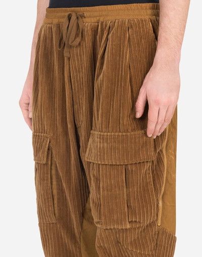 Dolce & Gabbana o1y0125 Cargo Velvet Pant in Brown Size US 30 / EU 46 - 3 Thumbnail