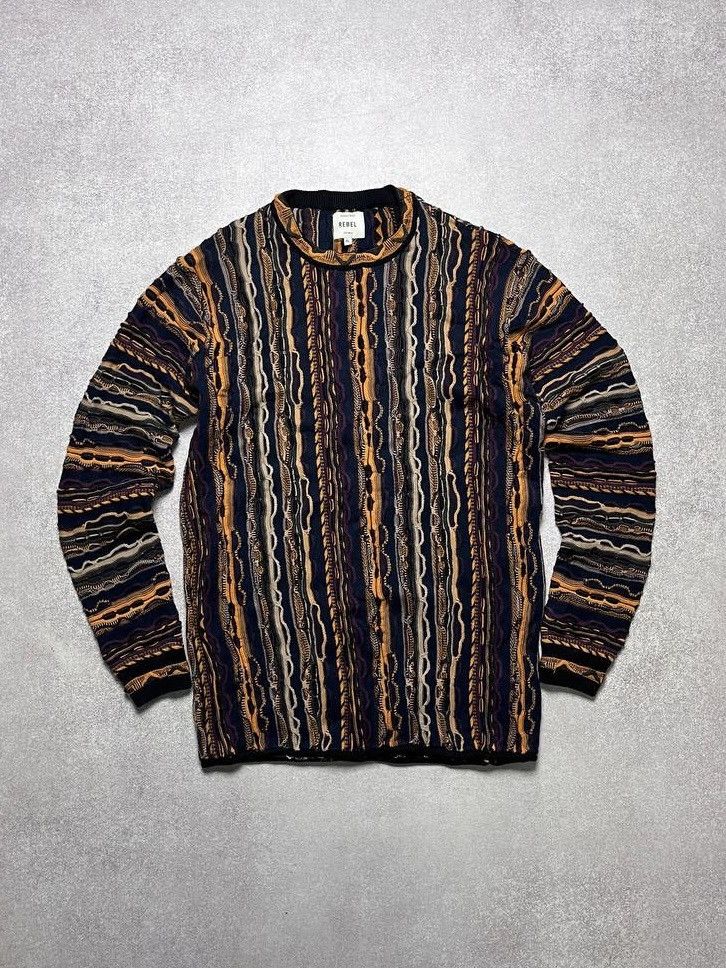 Vintage VINTAGE COOGI STYLE HARD KNIT AVANTGARDE SWEATER Y2K XL Size US XL / EU 56 / 4 - 1 Thumbnail