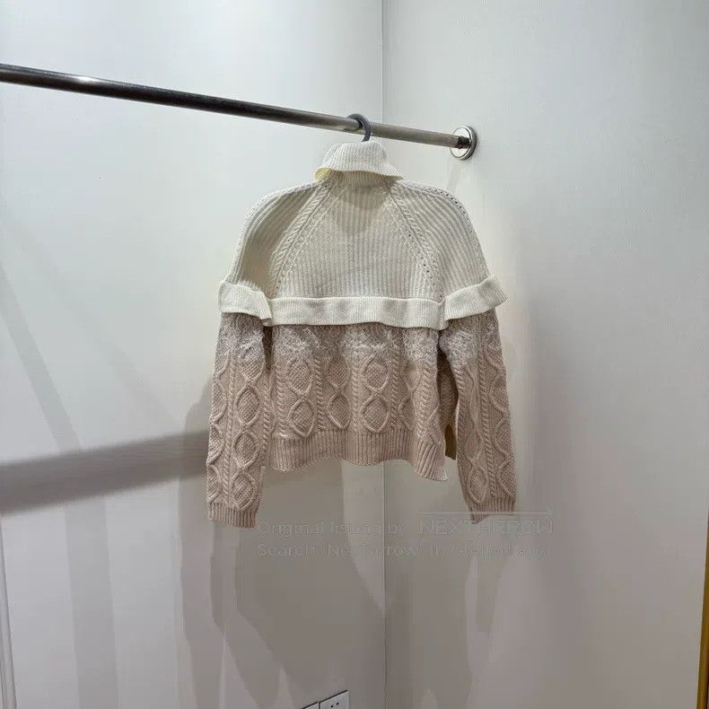 Fendi Fendi Contrast Lace Rib Knit Jumper Size XS / US 0-2 / IT 36-38 - 2 Thumbnail