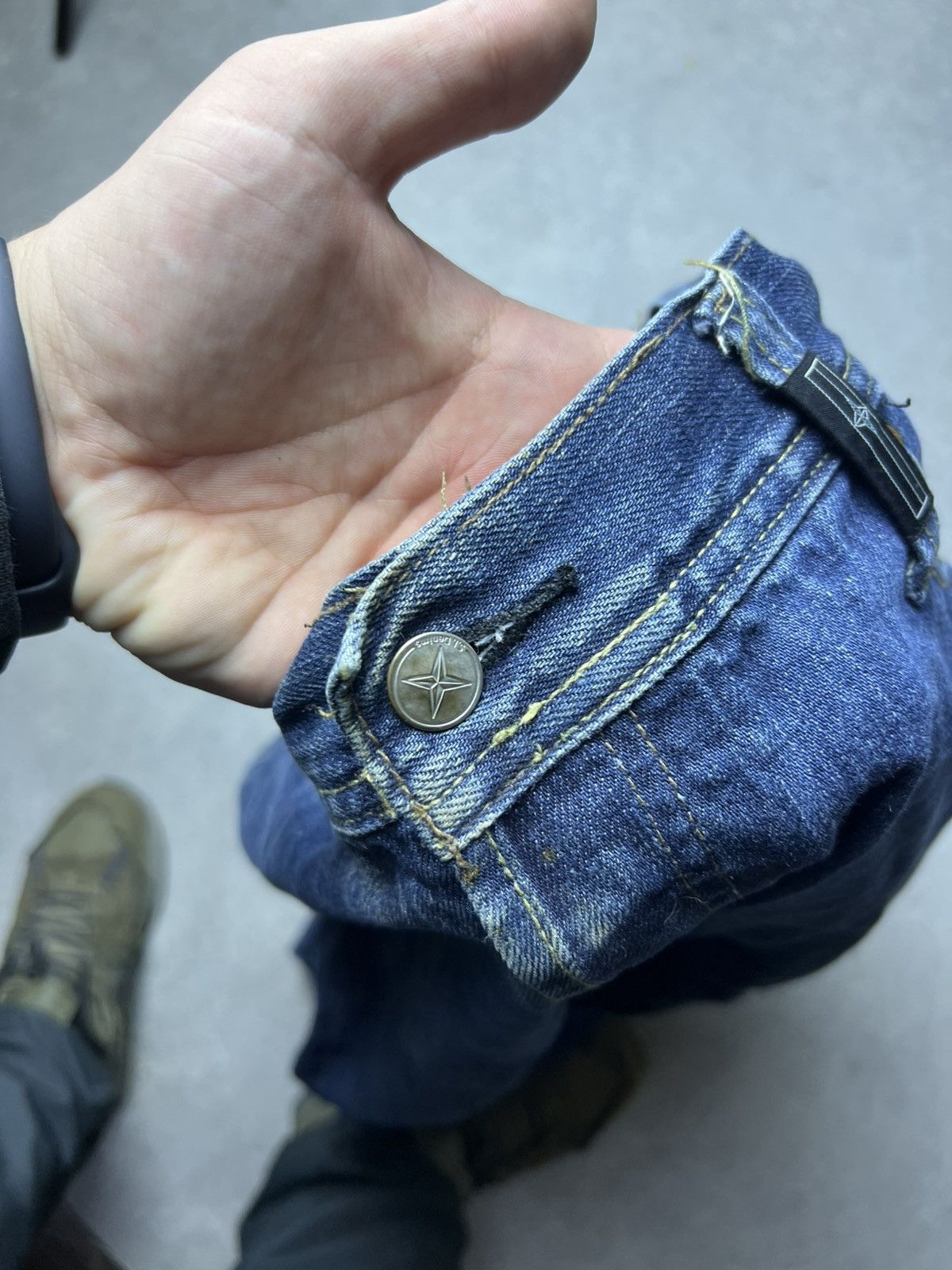 Massimo Osti Vintage Stone Island Jeans Denim Pants Rare S.I Denims Size US 38 / EU 54 - 15 Thumbnail