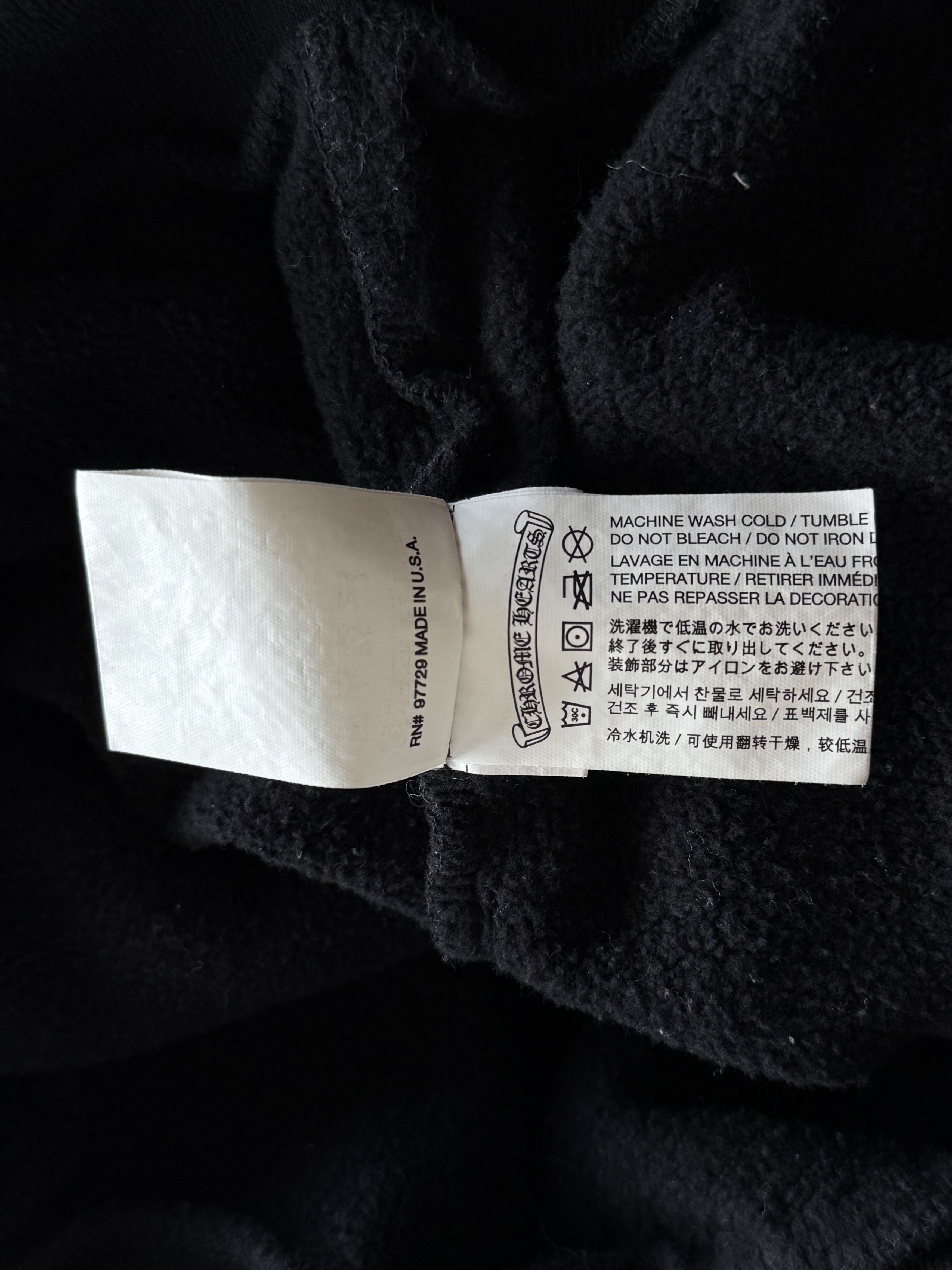 Chrome Hearts Chrome Hearts Black & White Horseshoe Chomper Logo Hoodie Size US S / EU 44-46 / 1 - 5 Thumbnail