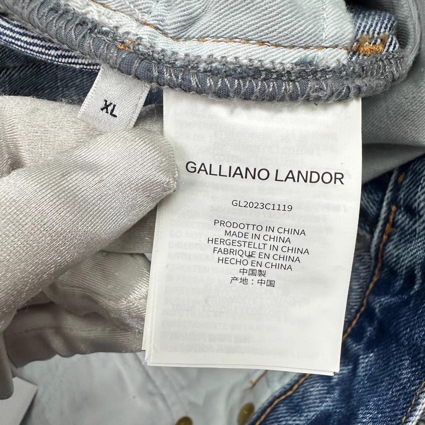 Other Galliano Landor Distressed Ripped Straight Jeans XL Size US 36 / EU 52 - 6 Thumbnail