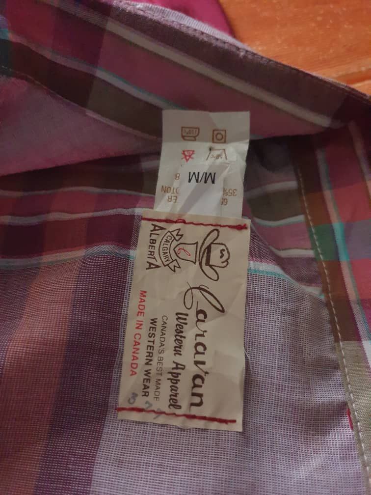 Eternal 💥Calgary Alberta caravan retro smile pocket western shirt Size US L / EU 52-54 / 3 - 2 Thumbnail