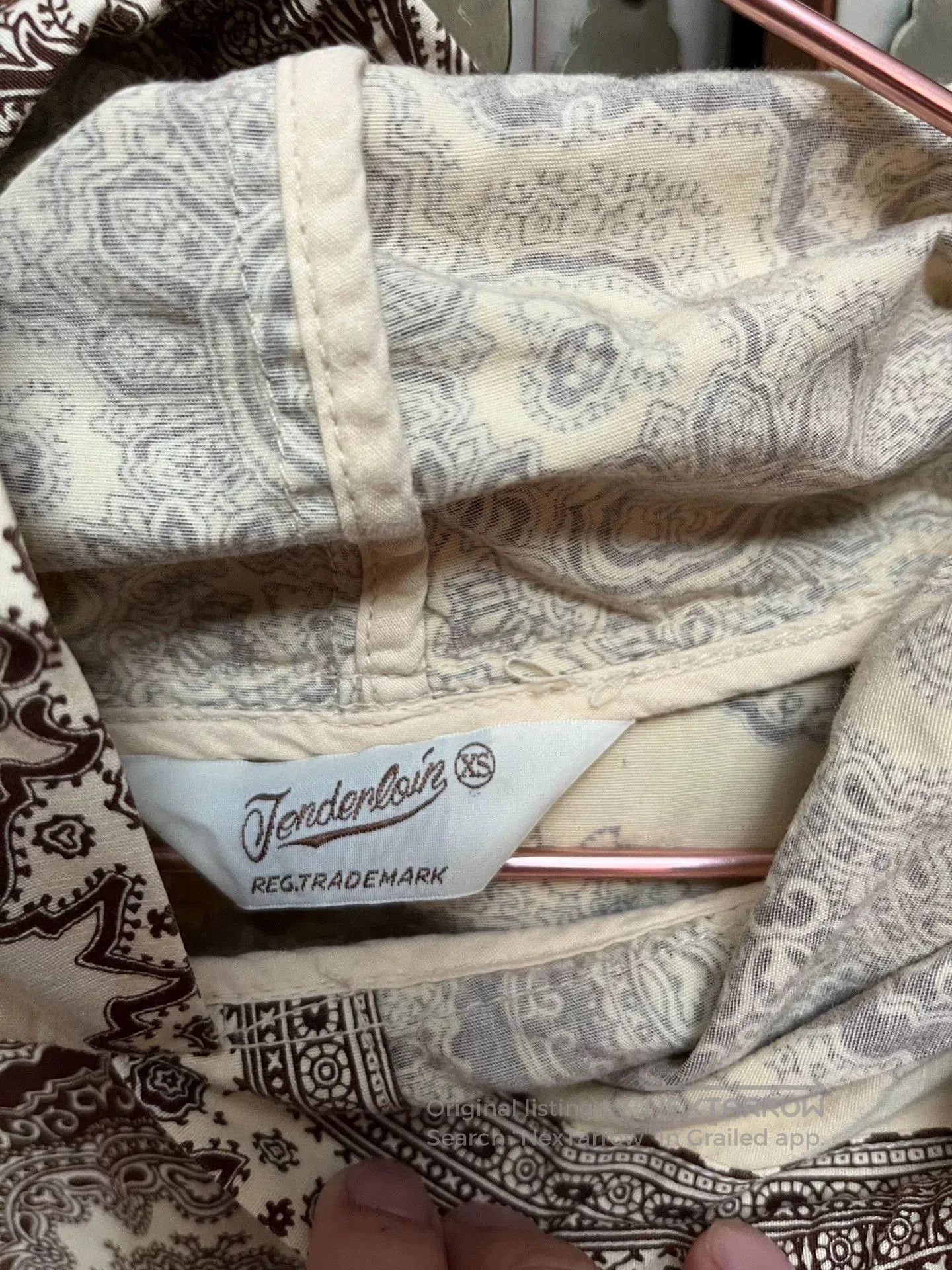 Tenderloin Tenderloin Paisley Hoodie in Brown. Size US XS / EU 42 / 0 - 5 Thumbnail