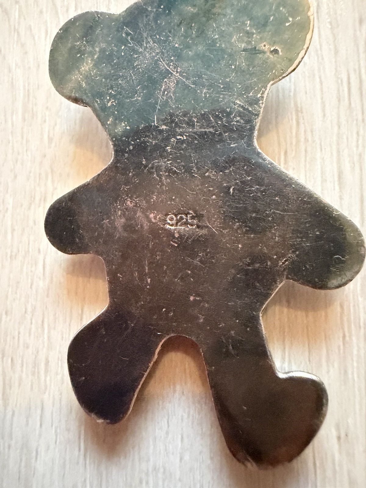 Vintage Vintage Sterling Silver Large Teddy Bear Pendant 11.6g Size ONE SIZE - 3 Thumbnail