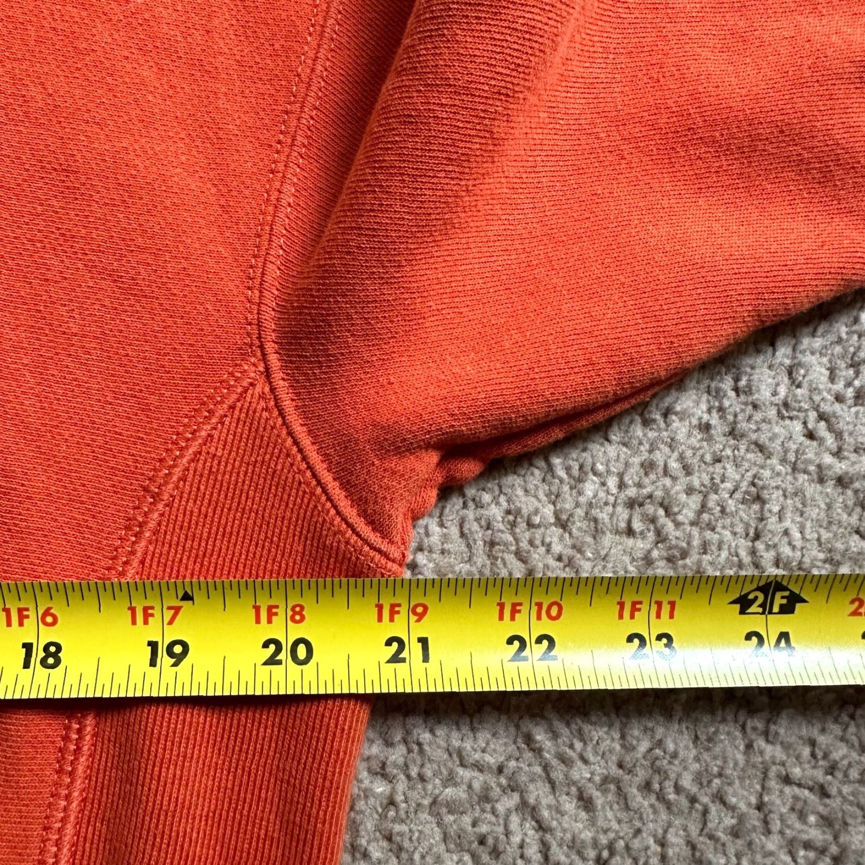 Champion Champion Sweatshirt Womens M Orange Pullover with Pockets Reverse Weave Size M / US 6-8 / IT 42-44 - 7 Thumbnail