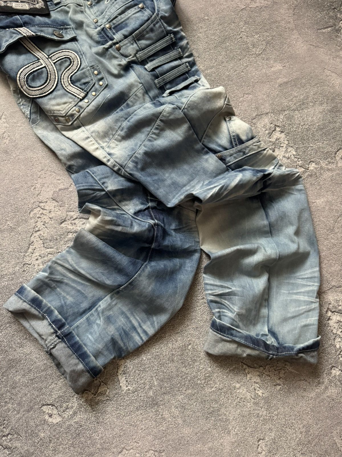 Japanese Brand JapRag By Okusama zaniki cargo denim pant trouser Jean Japan Size US 38 / EU 54 - 20 Thumbnail