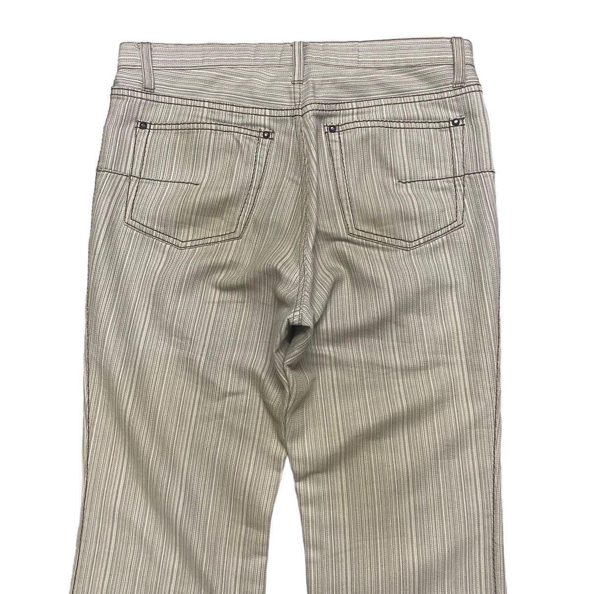 Japanese Brand Japanese Brand Elle Homme Striped Flare Pants Size US 31 - 9 Thumbnail