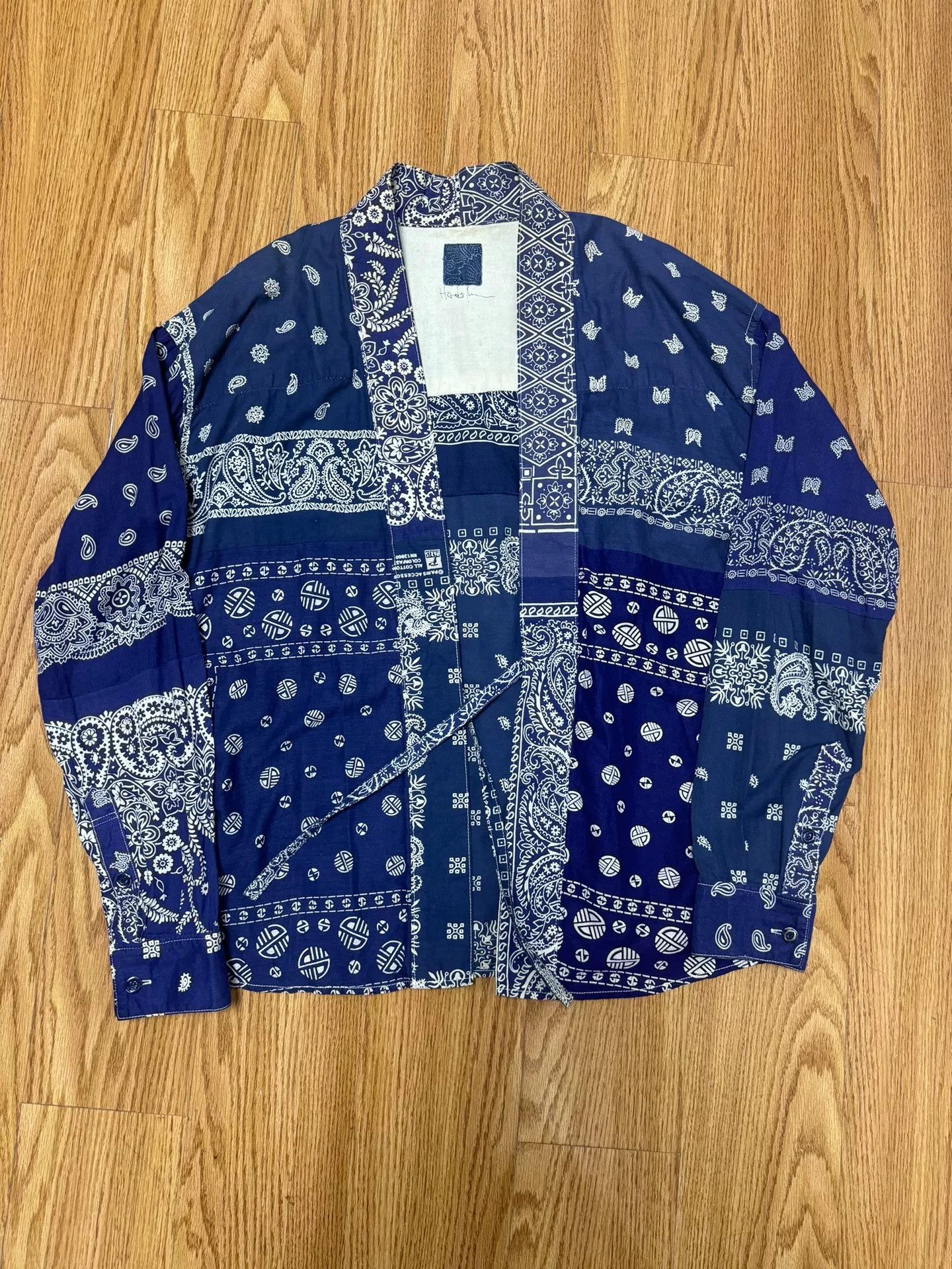 Visvim blue paisley patterned lhamo shirt Size US L / EU 52-54 / 3 - 1 Thumbnail