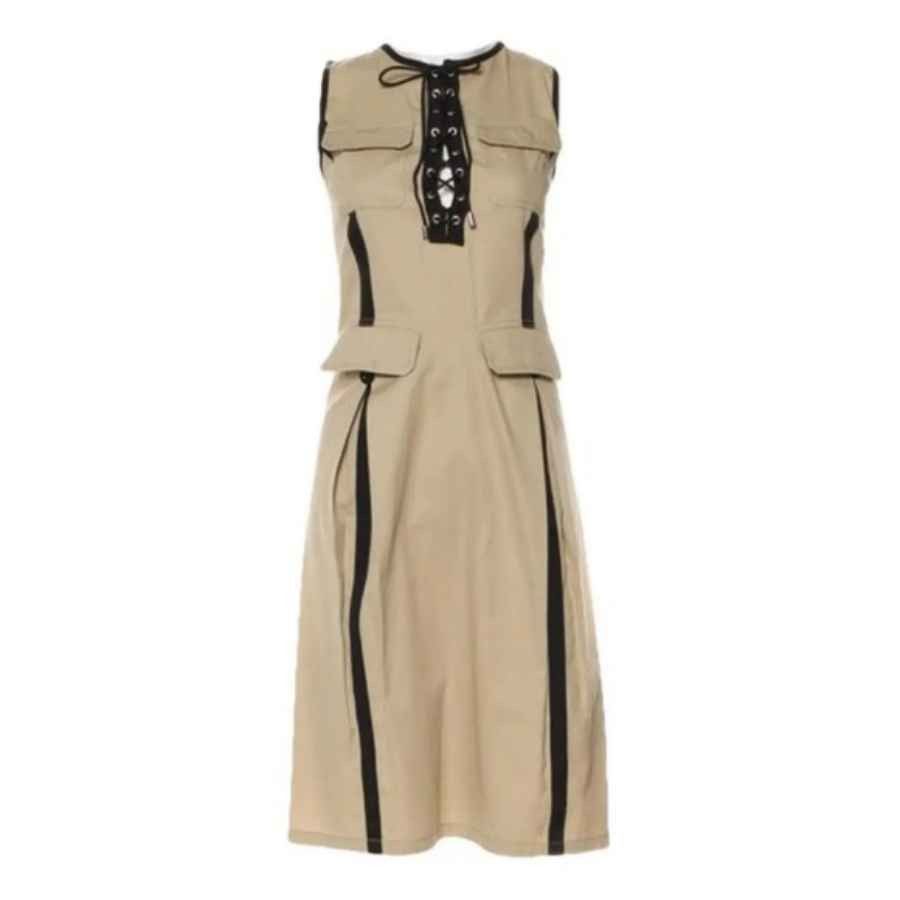 Dolce & Gabbana Dolce Gabbana Cargo Safari Military Bondage Corset Dress Size S / US 4 / IT 40 - 1 Thumbnail