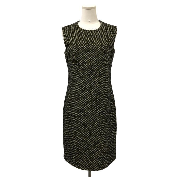 Prada Prada Checked Tweed Midi Dress Size 42 Size M / US 6-8 / IT 42-44 - 1 Thumbnail