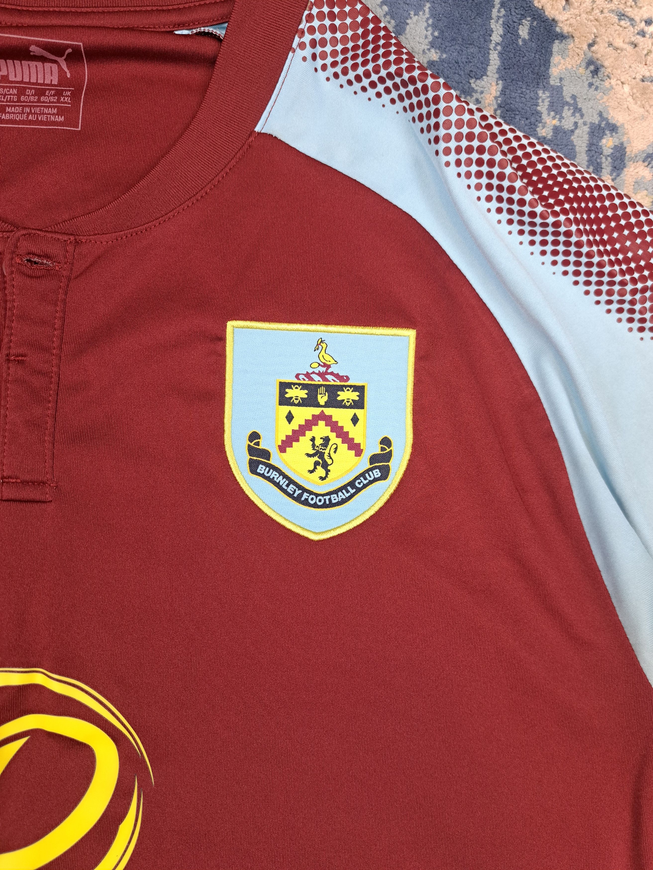 Puma Burnley 2018 Soccer Jersey Blokecore Premier League Patches Size US XXL / EU 58 / 5 - 3 Thumbnail