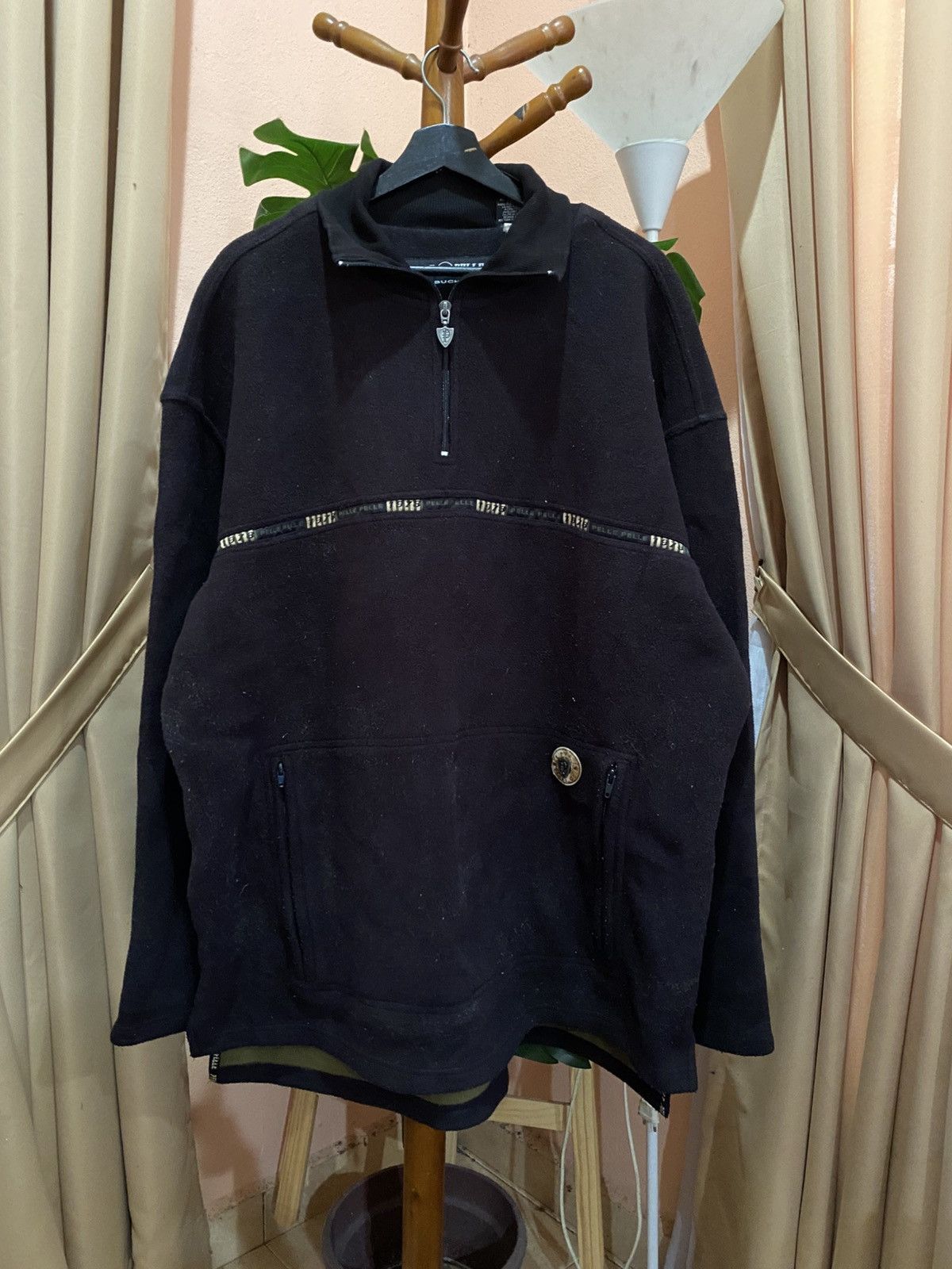 Marc Buchanan VINTAGE PELLE PELLE MARC BUCHANA HALF ZIPPER FLEECE Size US XL / EU 56 / 4 - 1 Thumbnail