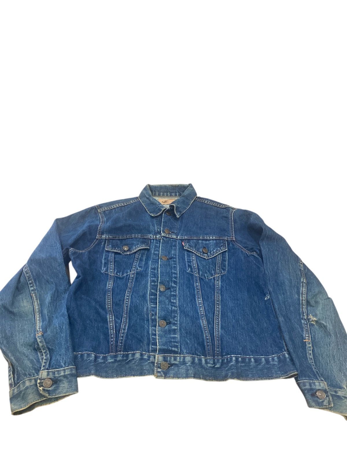 Levi's vintage levis big e jackets distres Size US L / EU 52-54 / 3 - 1 Thumbnail
