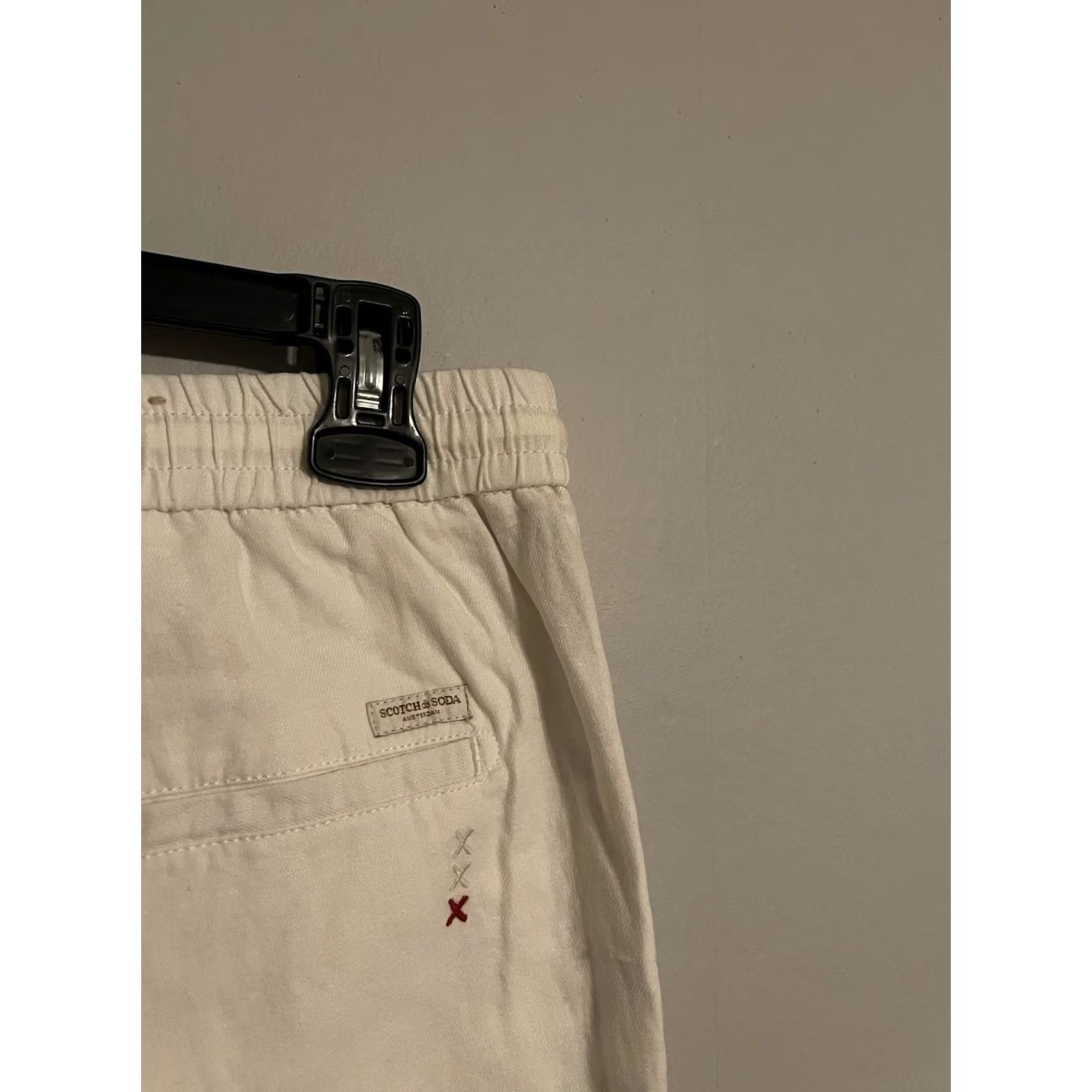 Scotch & Soda Scotch & Soda Warren Linen Blend Twill Jogger Pants Ivory White - Men's 32x30 Pants Junior Mens Womens Size US 32 / EU 48 - 5 Thumbnail