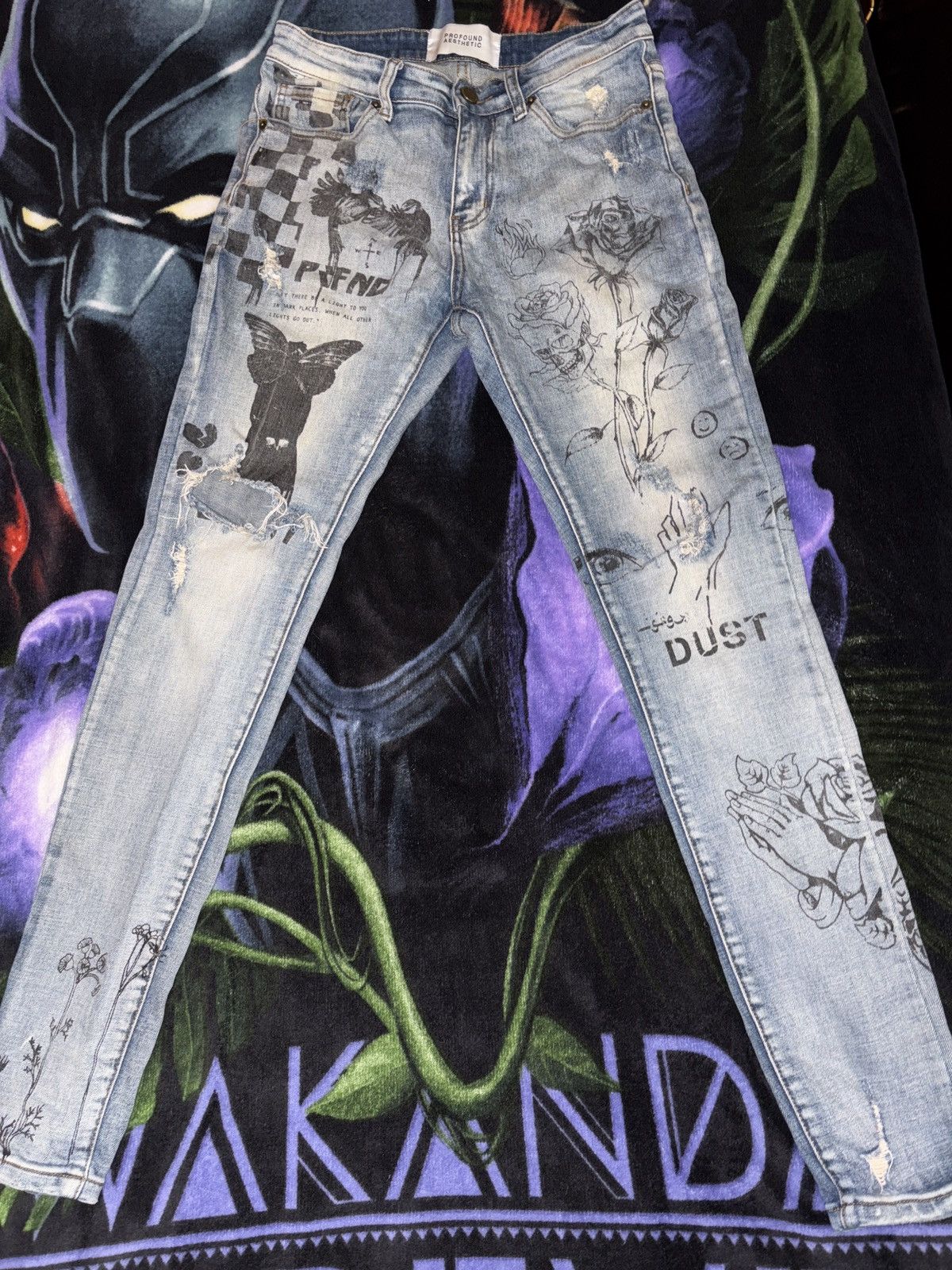 Profound Aesthetic Profound Aesthetic Stonewash Denim Jeans Size US 30 / EU 46 - 1 Thumbnail