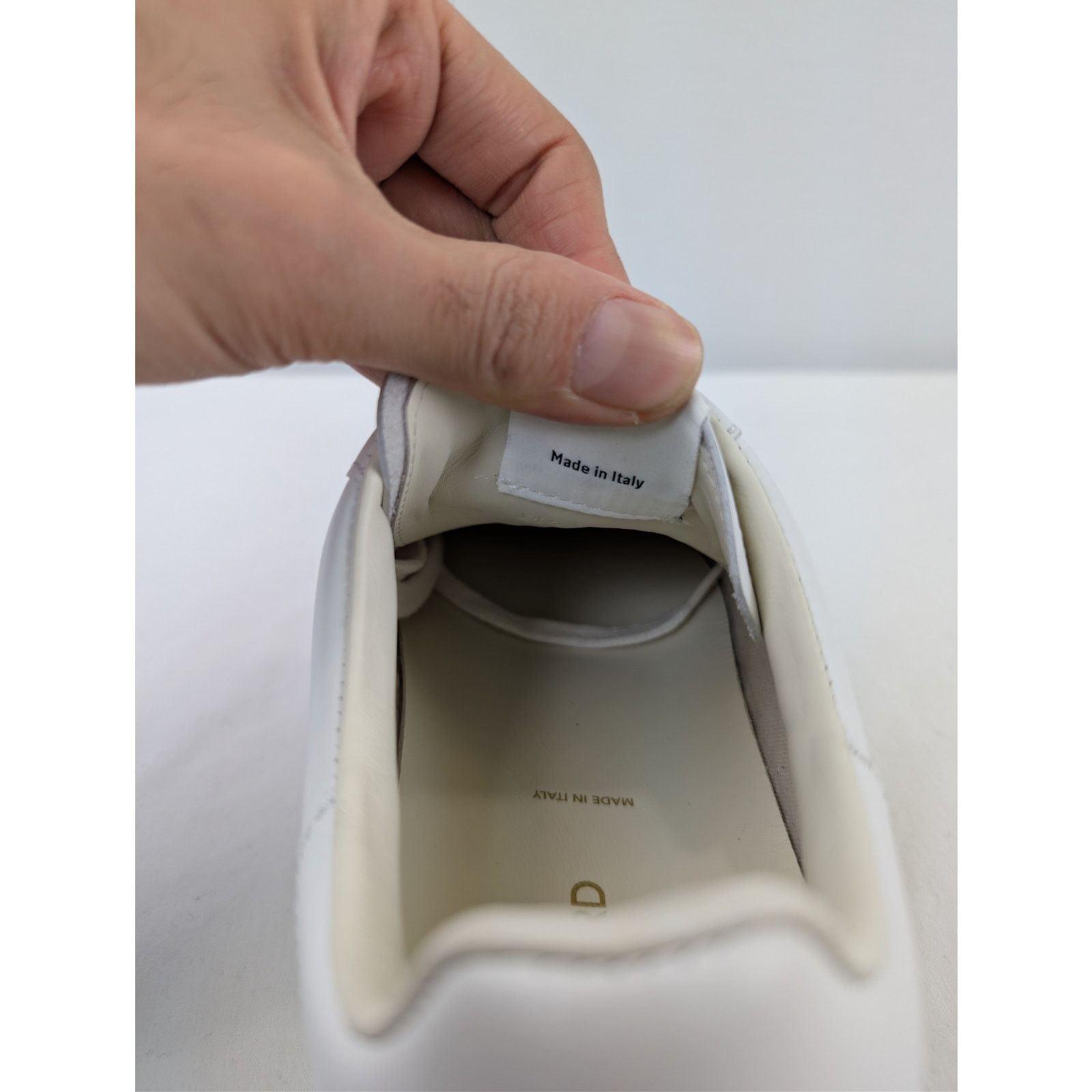 Tom Ford o1rshd1 Classic Radcliffe leather low-top sneaker in white Size US 8.5 / EU 41-42 - 16 Thumbnail