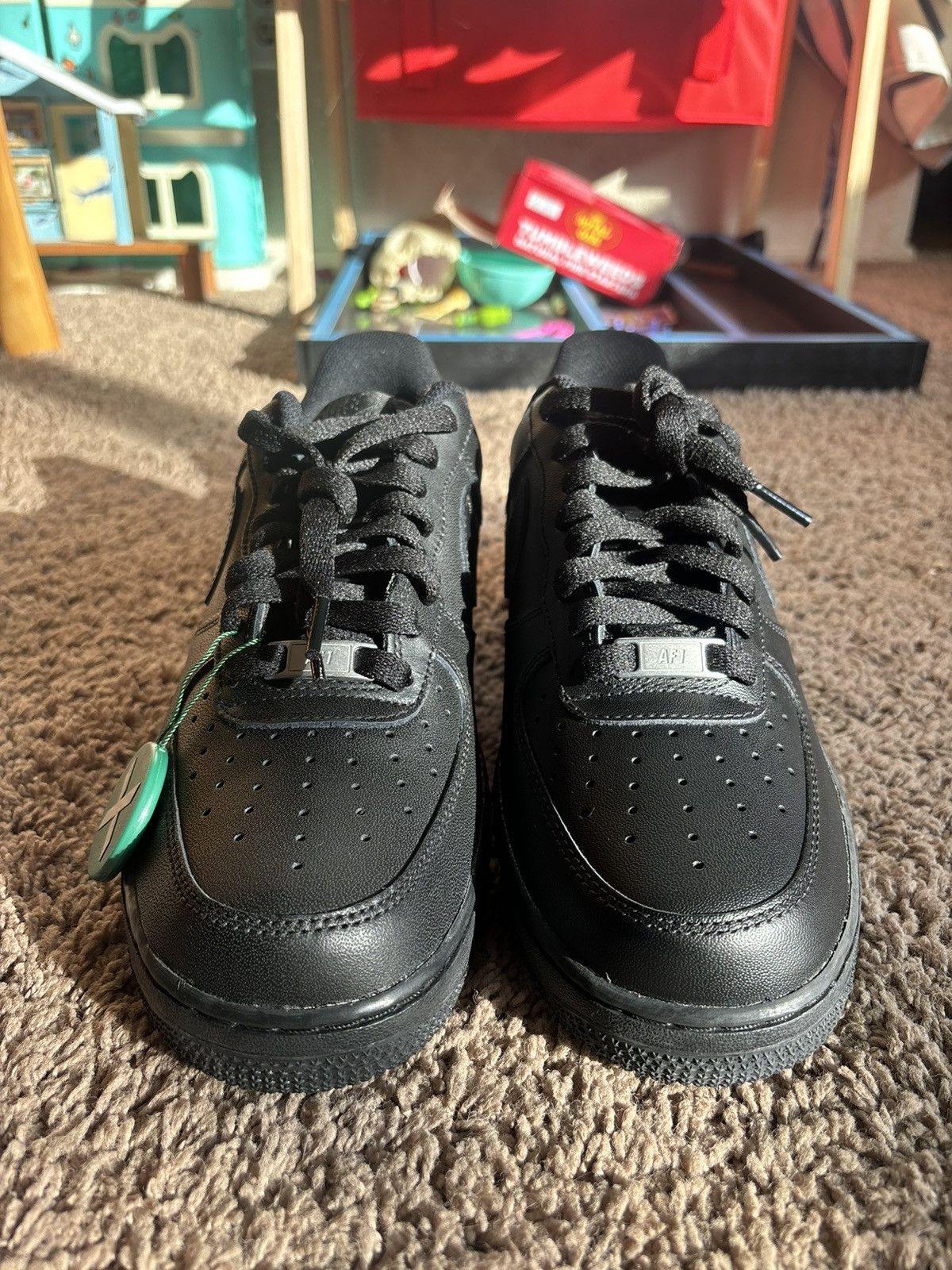 Nike Nike Air Force 1 Triple Black Size US 8 / EU 41 - 4 Thumbnail