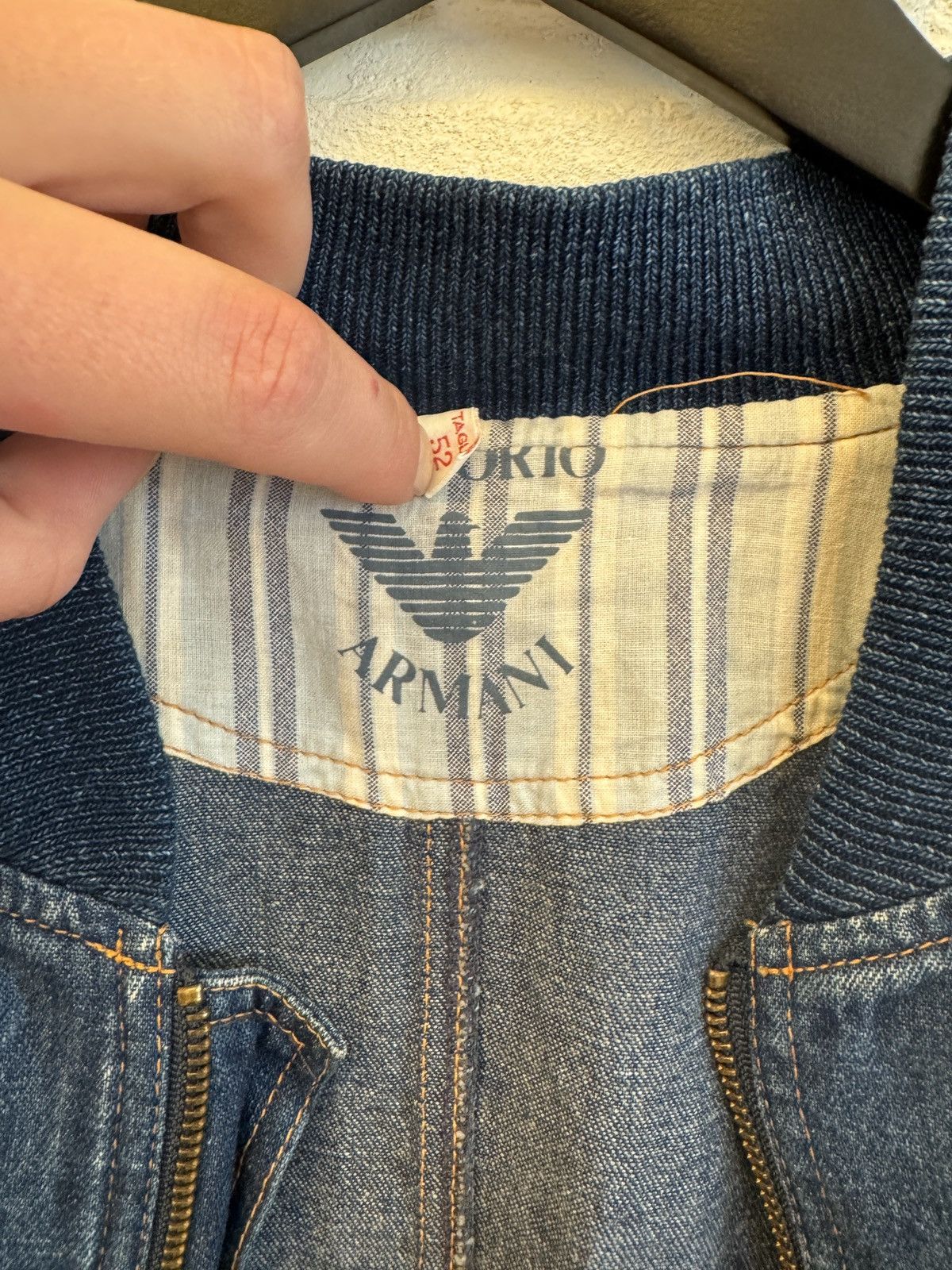 Emporio Armani Emporio Armani denim jeans bomber Size US L / EU 52-54 / 3 - 3 Thumbnail