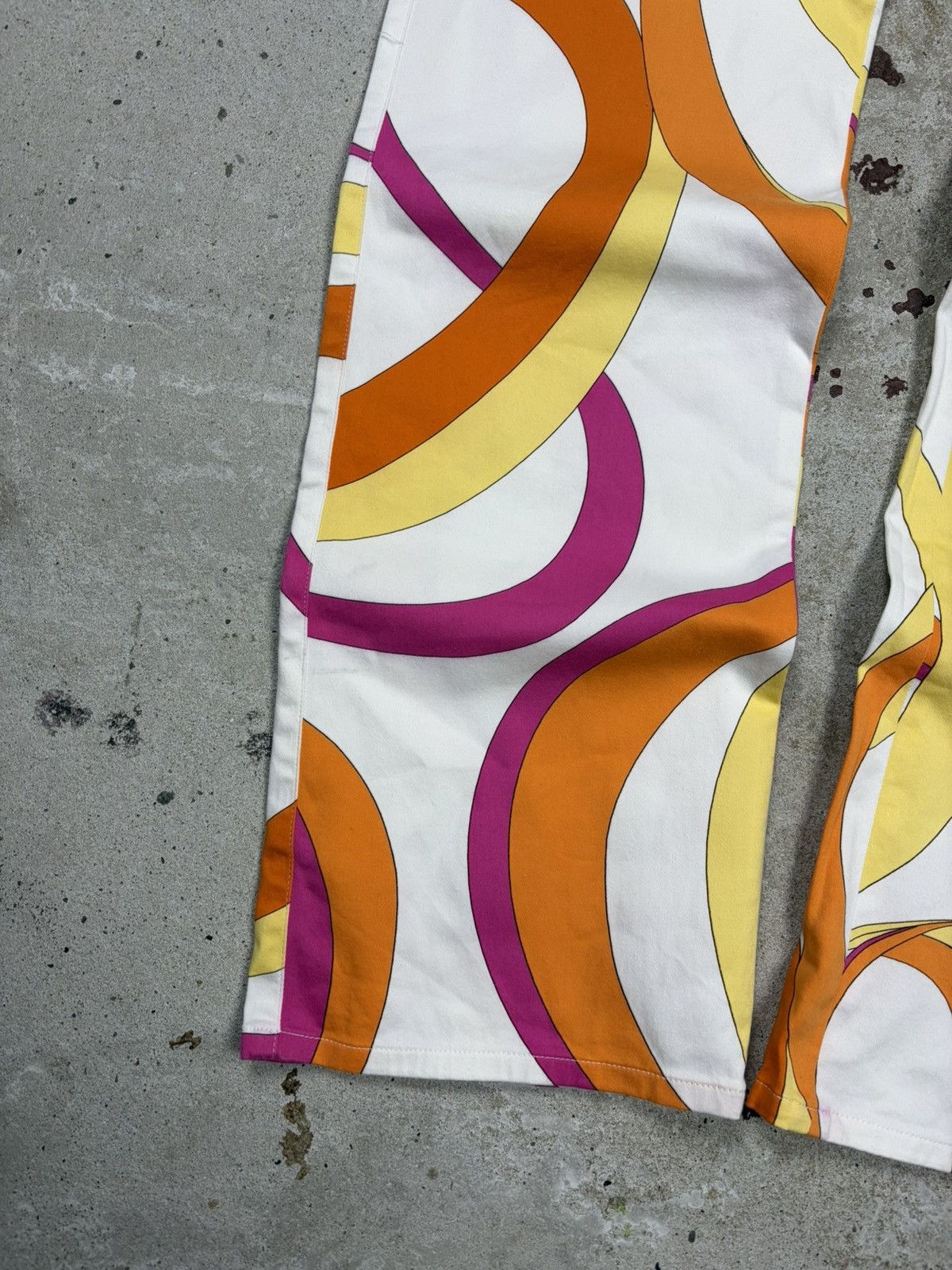 Versace Jeans Couture 2000s Versace Jeans Couture Abstract Print Multicolor Pants Size 29" - 3 Thumbnail