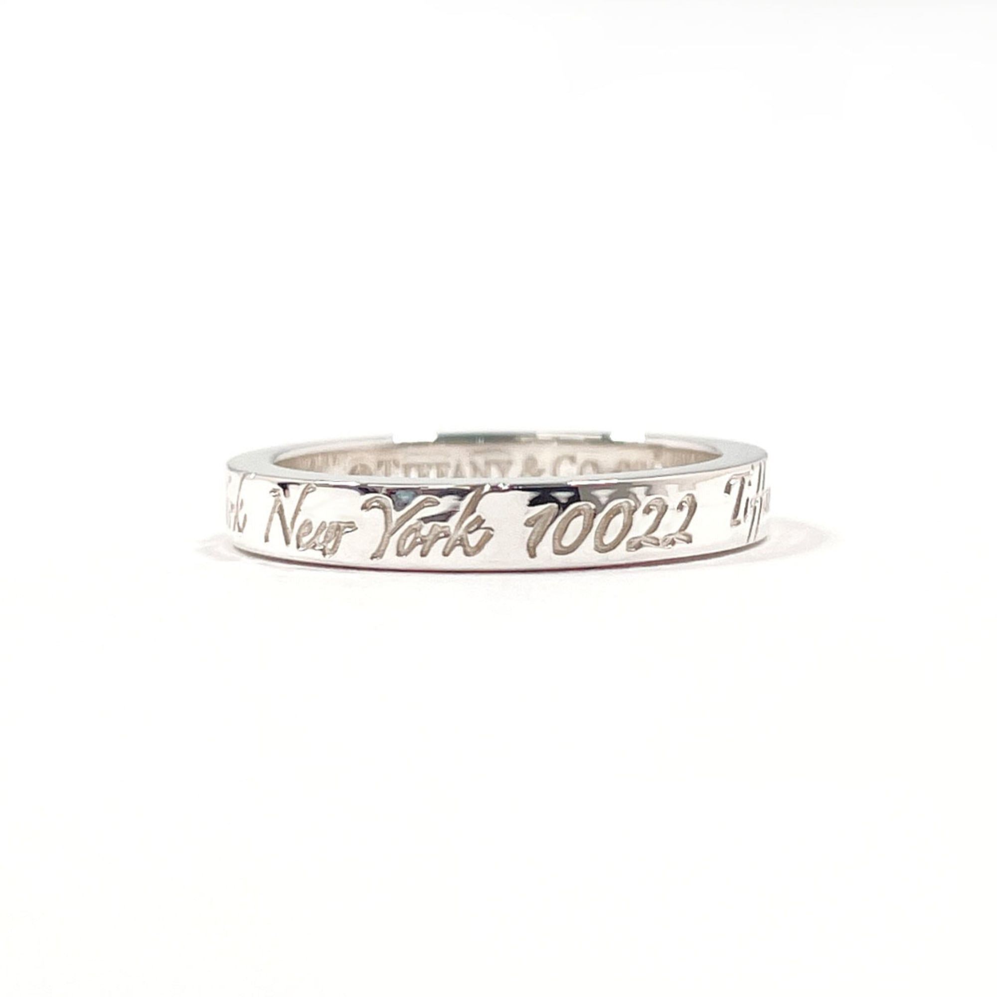 Tiffany & Co. TIFFANY&Co. Tiffany Notes Narrow New York Ring, Sterling Silver 925, Size 7.5cm, Women's Size ONE SIZE - 1 Thumbnail
