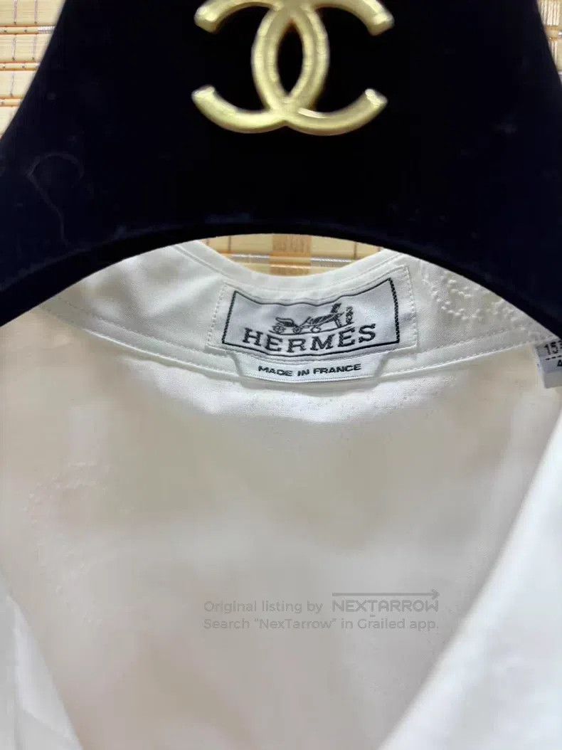Hermes Hermes size 40 Pig Nose Full Print Embroidered Logo Shirt S Size US L / EU 52-54 / 3 - 3 Thumbnail