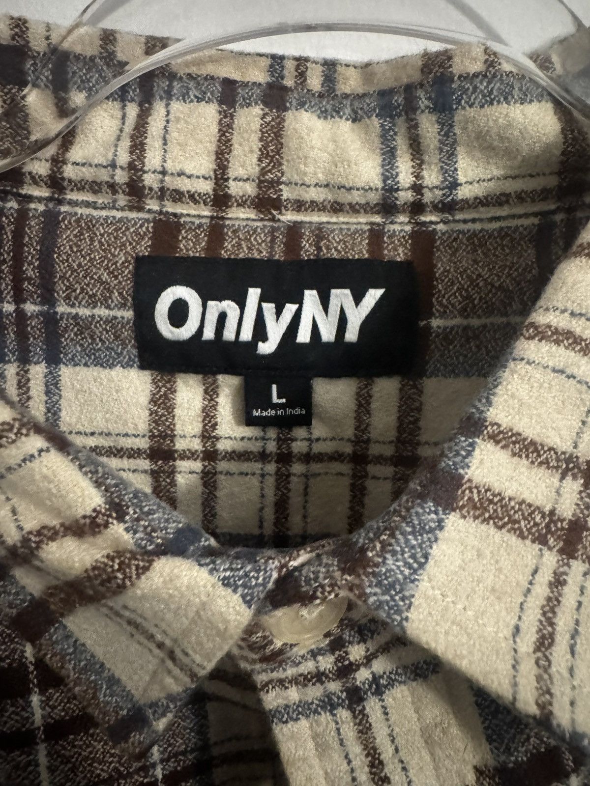 Only NY Henry Flannel Shirt - Slate Plaid / L Size US L / EU 52-54 / 3 - 5 Thumbnail