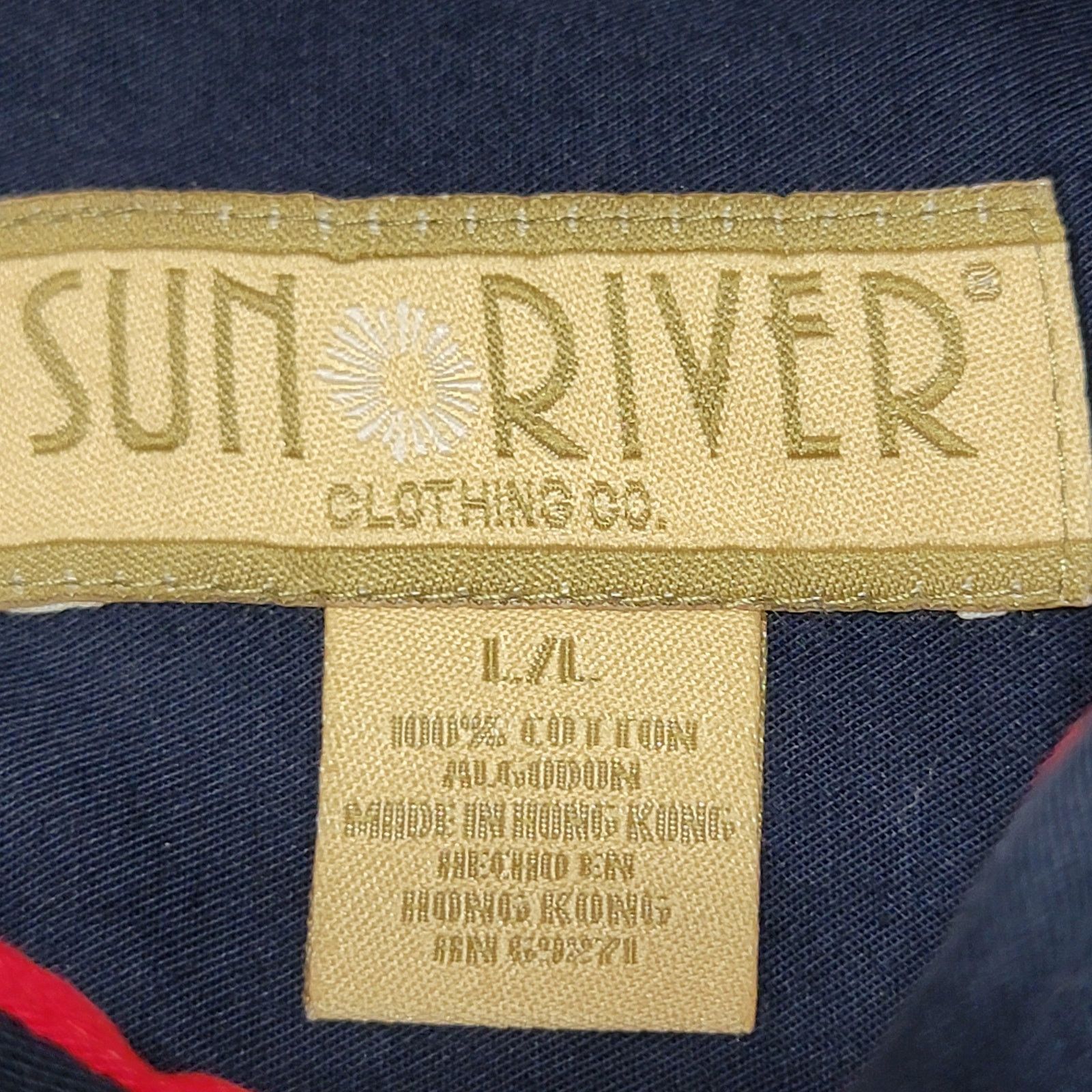 Other Sun River LS Texas Flag Western Button Up Shirt -Size Large* Size US L / EU 52-54 / 3 - 6 Thumbnail