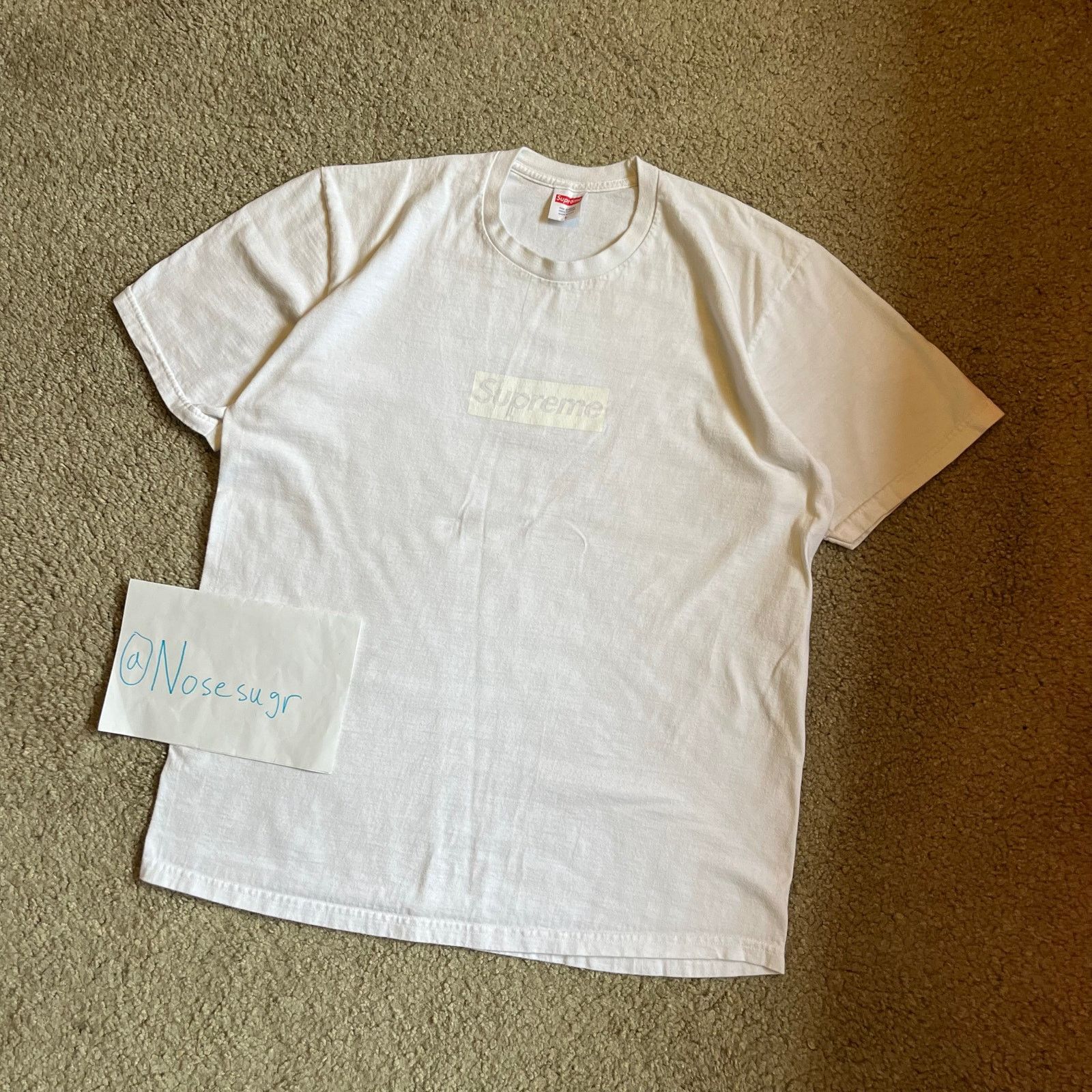 Supreme/Pope.L Great White Way Tee ホワイトM Supreme Great White Way Tee (FW22) - $48