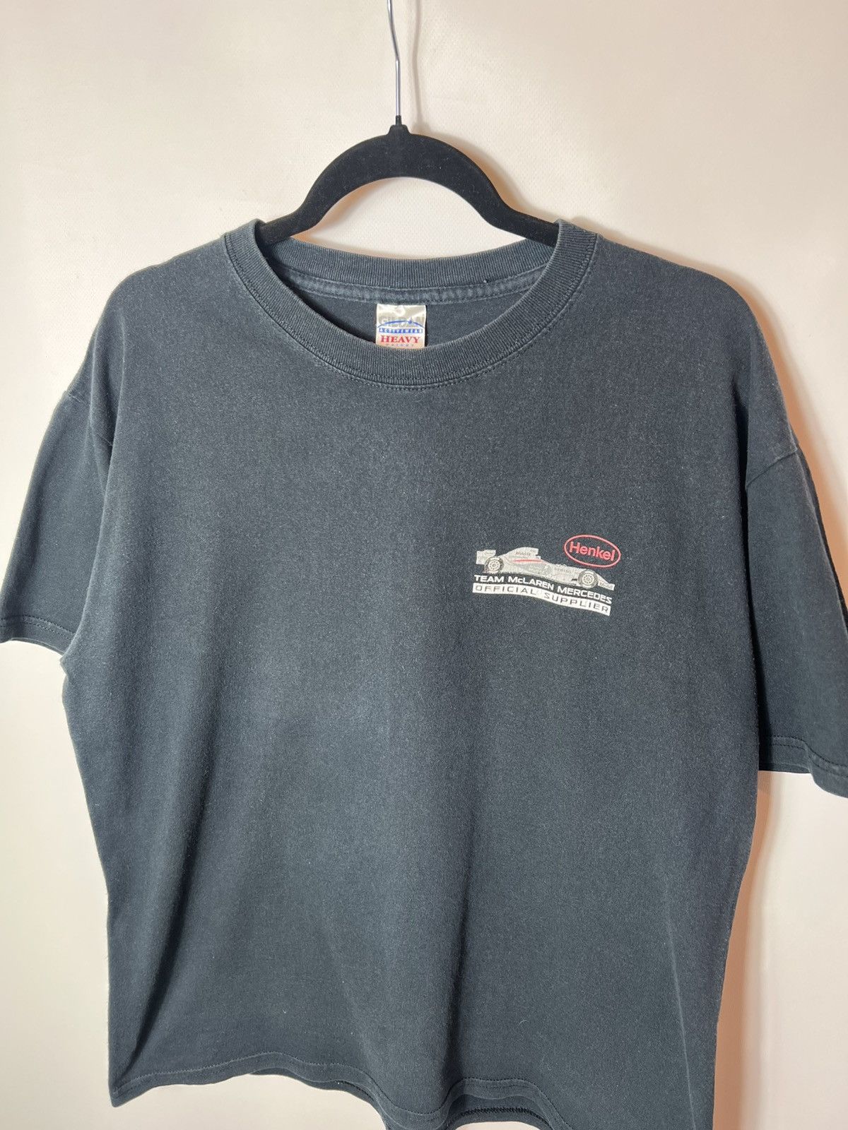 Malcolm McLaren Vintage Mercedes Benz McLaren Formula 1 Racing T-shirt Size US L / EU 52-54 / 3 - 3 Thumbnail