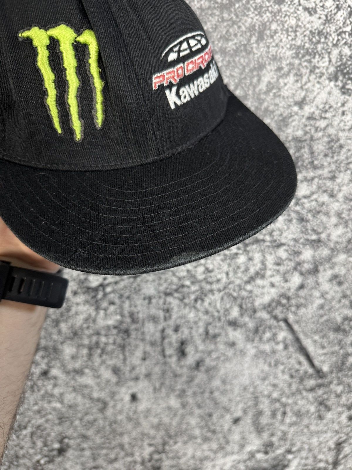 Vintage Kawasaki Monster Racing Cap Hat Vans Vintage Formula 1 Size ONE SIZE - 8 Thumbnail