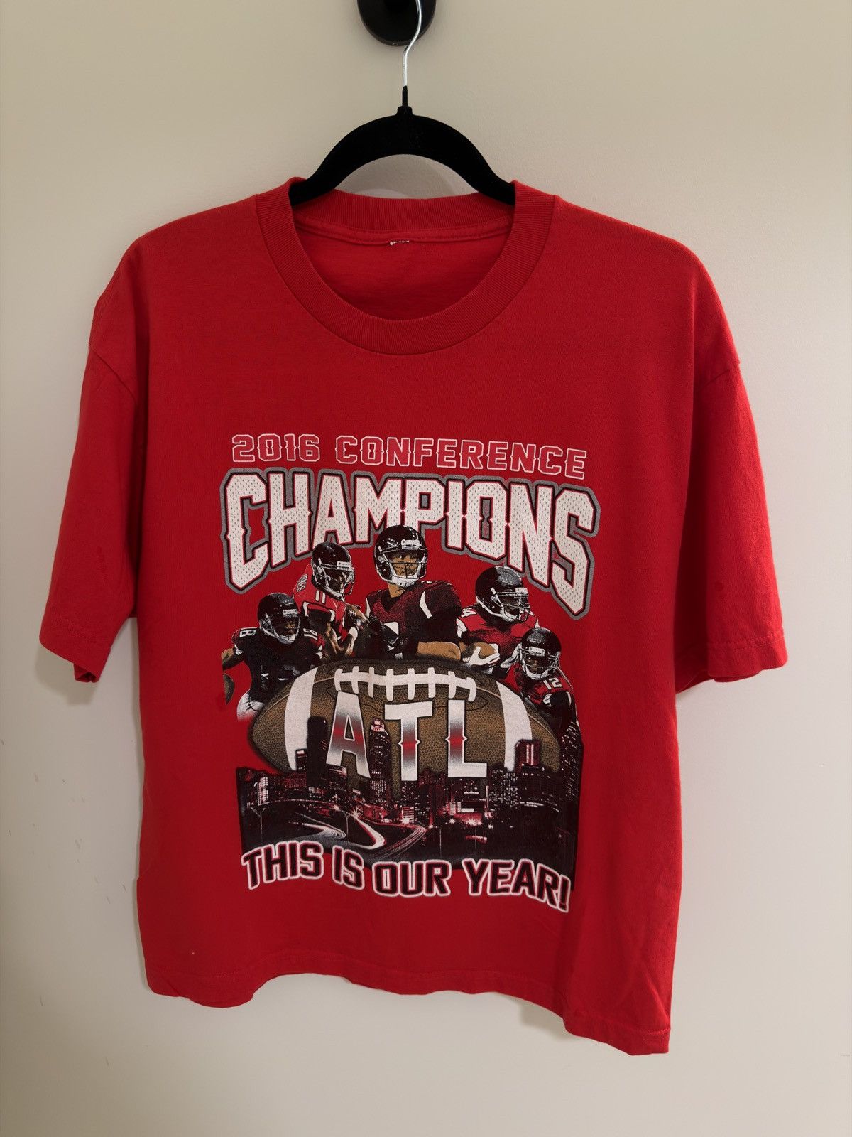 Vintage Vintage Atlanta Falcons 2016 NFC Champions T-Shirt Size US M / EU 48-50 / 2 - 1 Thumbnail