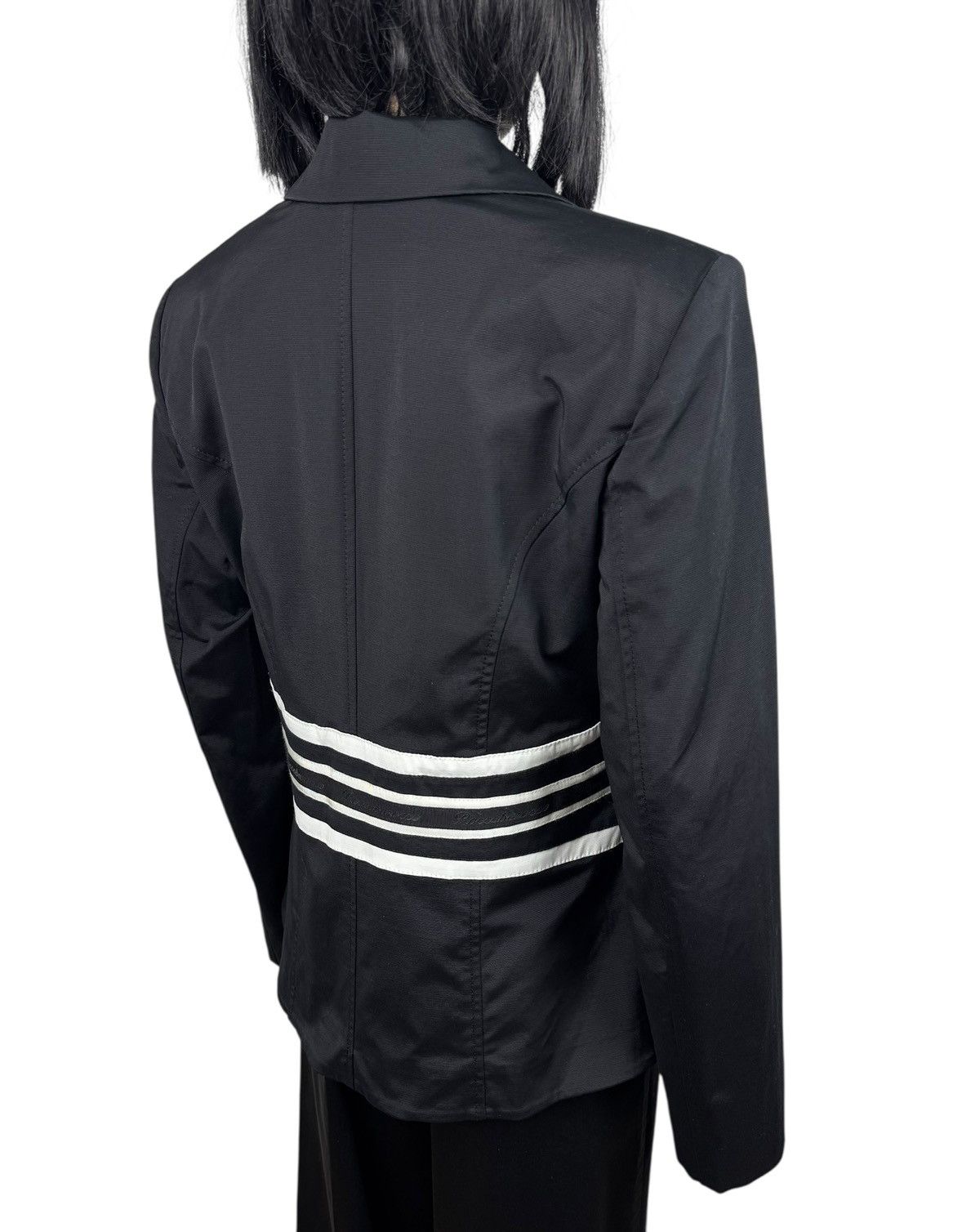 Other Roccobarocco Italy Nylon-Cotton Blazer Striped Logo NavyBlue Size XL / US 12-14 / IT 48-50 - 5 Thumbnail