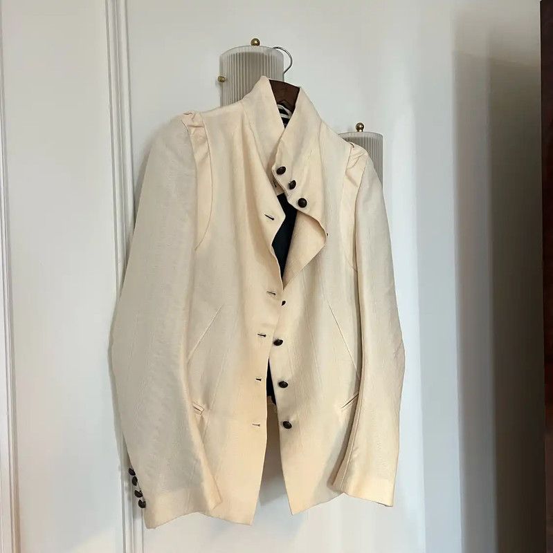Ann Demeulemeester White Women's Cotton Jacket 0089