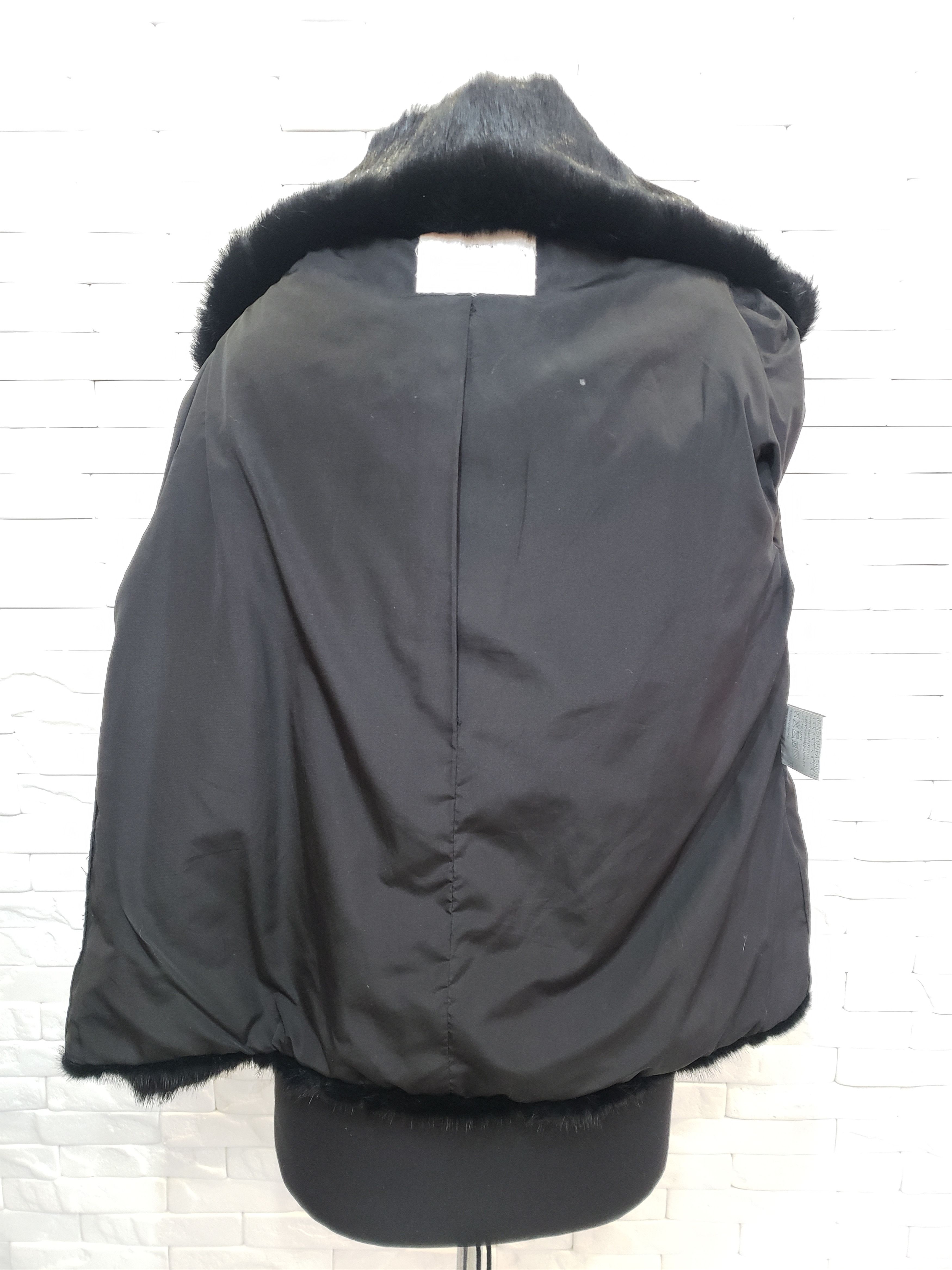 Genuine Leather Stylish women's mink fur coat with a hood. Size M / US 6-8 / IT 42-44 - 7 Thumbnail