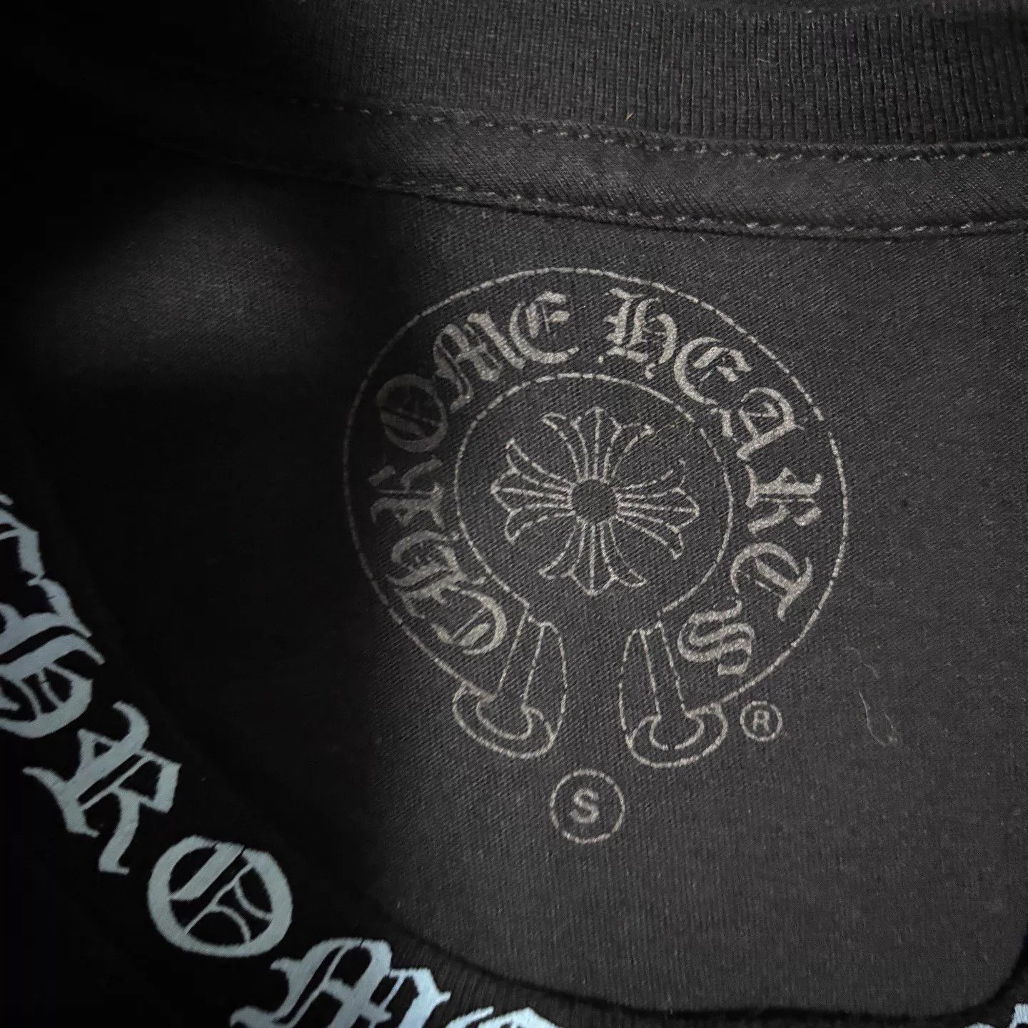 Chrome Hearts Black Short Sleeve Graphic Tee with Pocket Size US XXS / EU 40 - 3 Thumbnail