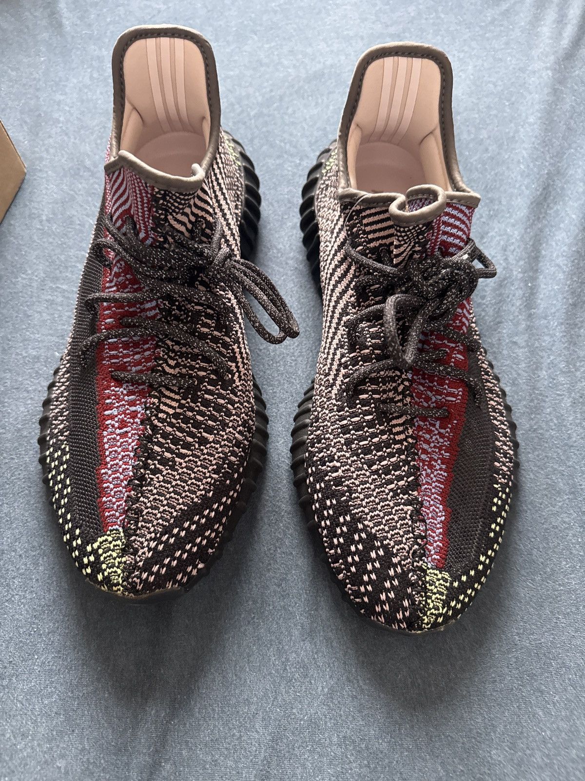 Yeezy Adidas Yeezy 350 v2 Yecheil (Non Reflective) Size US 12 / EU 45 - 3 Thumbnail