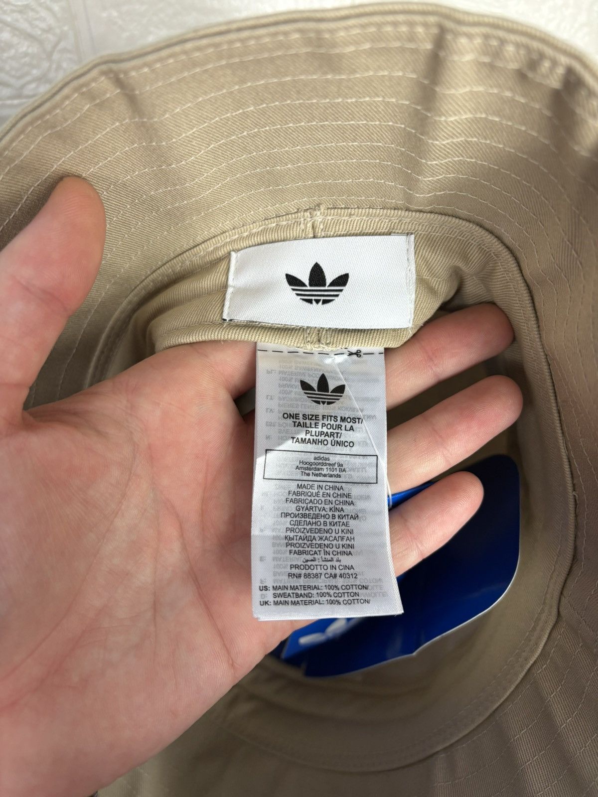 Adidas Adidas X Oasis 25 Originals Beige Bucket Hat Size OS Size ONE SIZE - 11 Thumbnail