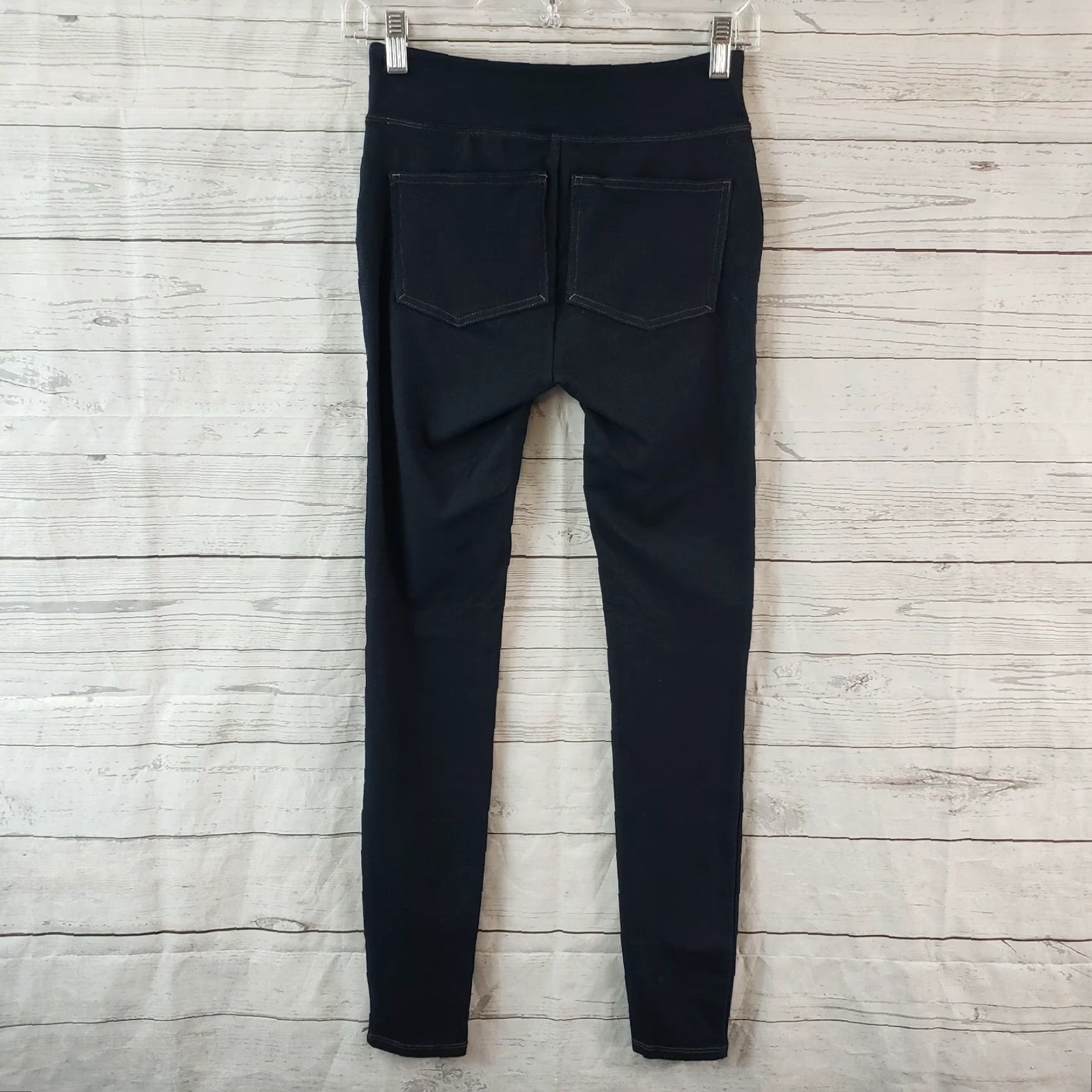 Spanx VINTAGE? No. Assets by Spanx Leggings Women's Small Blue Mid Rise Cotton Blend Size 28" / US 6 / IT 42 - 3 Thumbnail