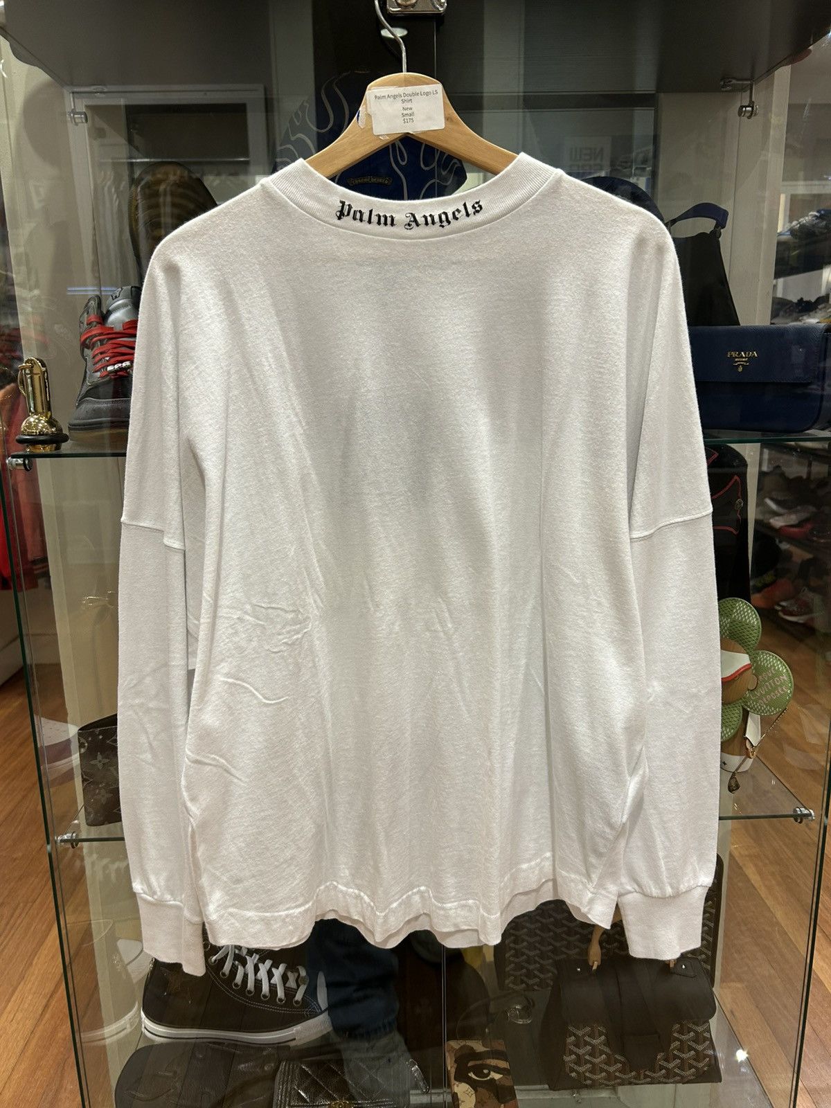 Palm Angels Palm Angels Double Logo LS Shirt Size US S / EU 44-46 / 1 - 1 Thumbnail