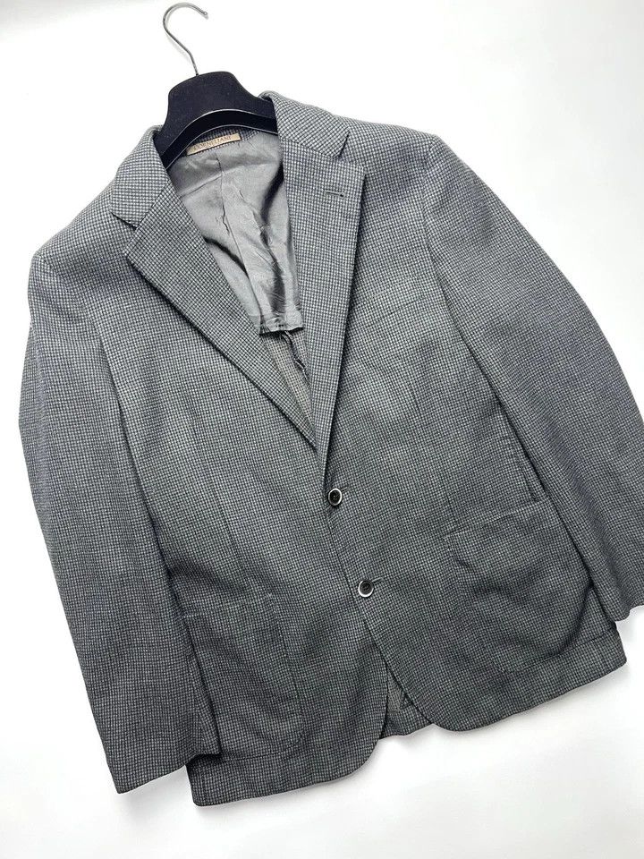 Corneliani Corneliani ID Tweed Blazer Dark Gray Slim Fit – Size 52R Size 52L - 3 Thumbnail