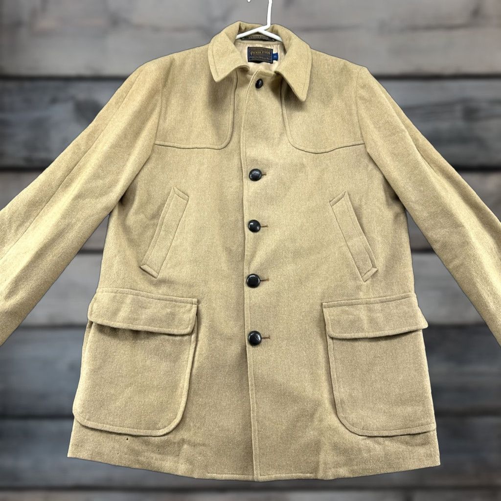 Pendleton VINTAGE Pendleton Coat Mens 46 Brown Overcoat Long Wool Size US S / EU 44-46 / 1 - 1 Thumbnail