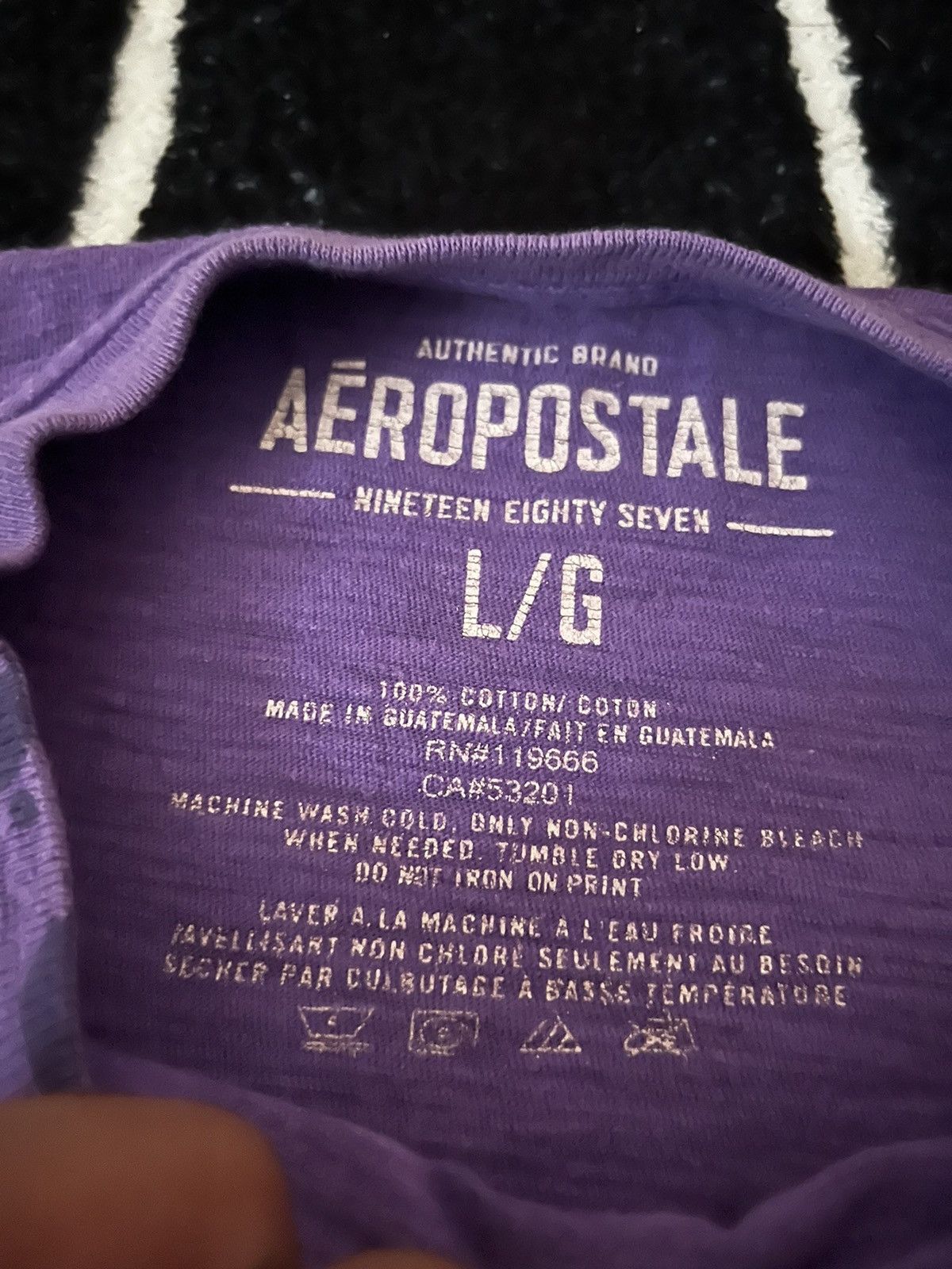Aeropostale PURPLE / BLACK Y2K AEROPOSTAL 2000 GRAILED TEE Size US L / EU 52-54 / 3 - 3 Thumbnail