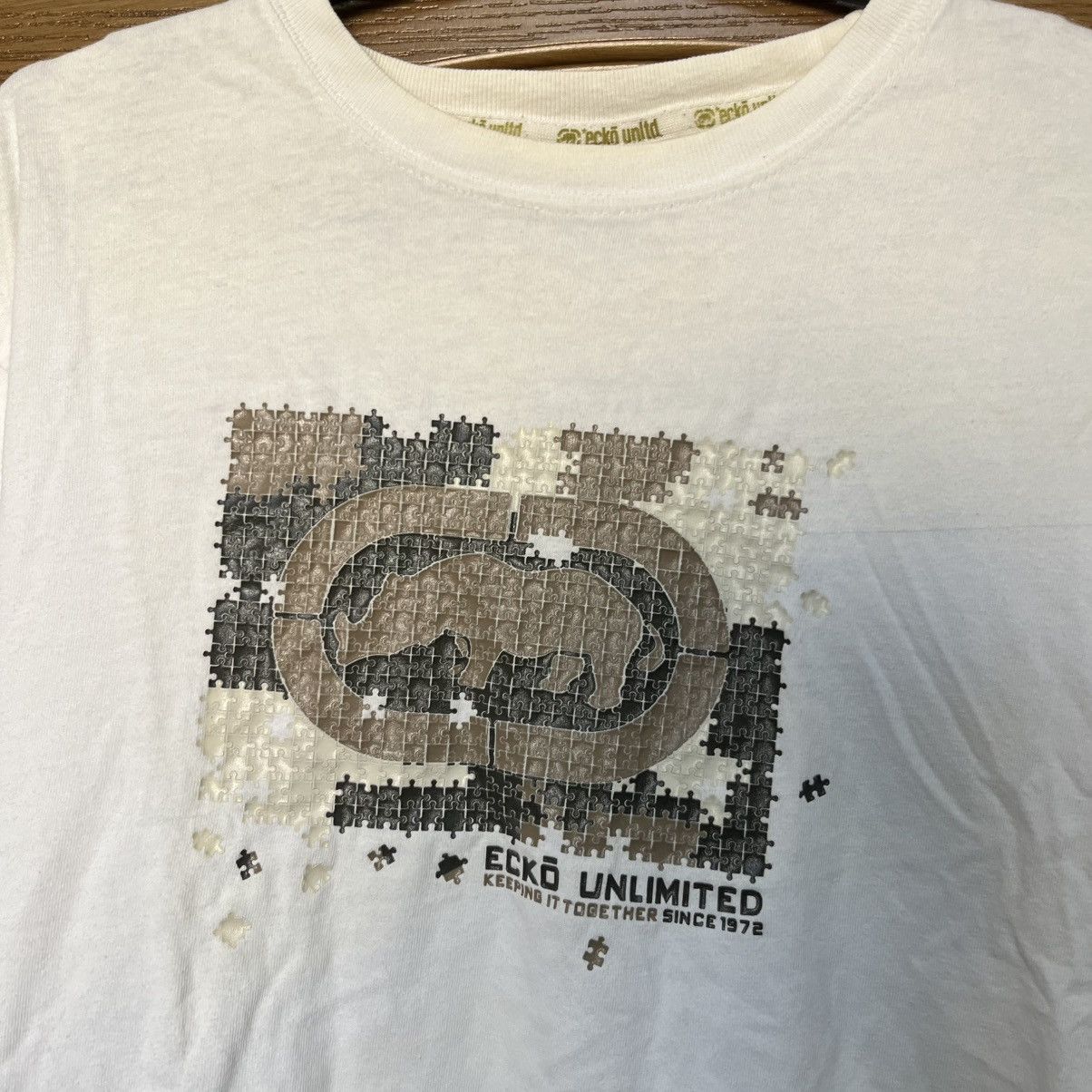 Ecko Unltd. Vintage Ecko Unltd T-Shirt Big Logo Baggy Y2K Avantgarde 90s Size US XL / EU 56 / 4 - 4 Thumbnail
