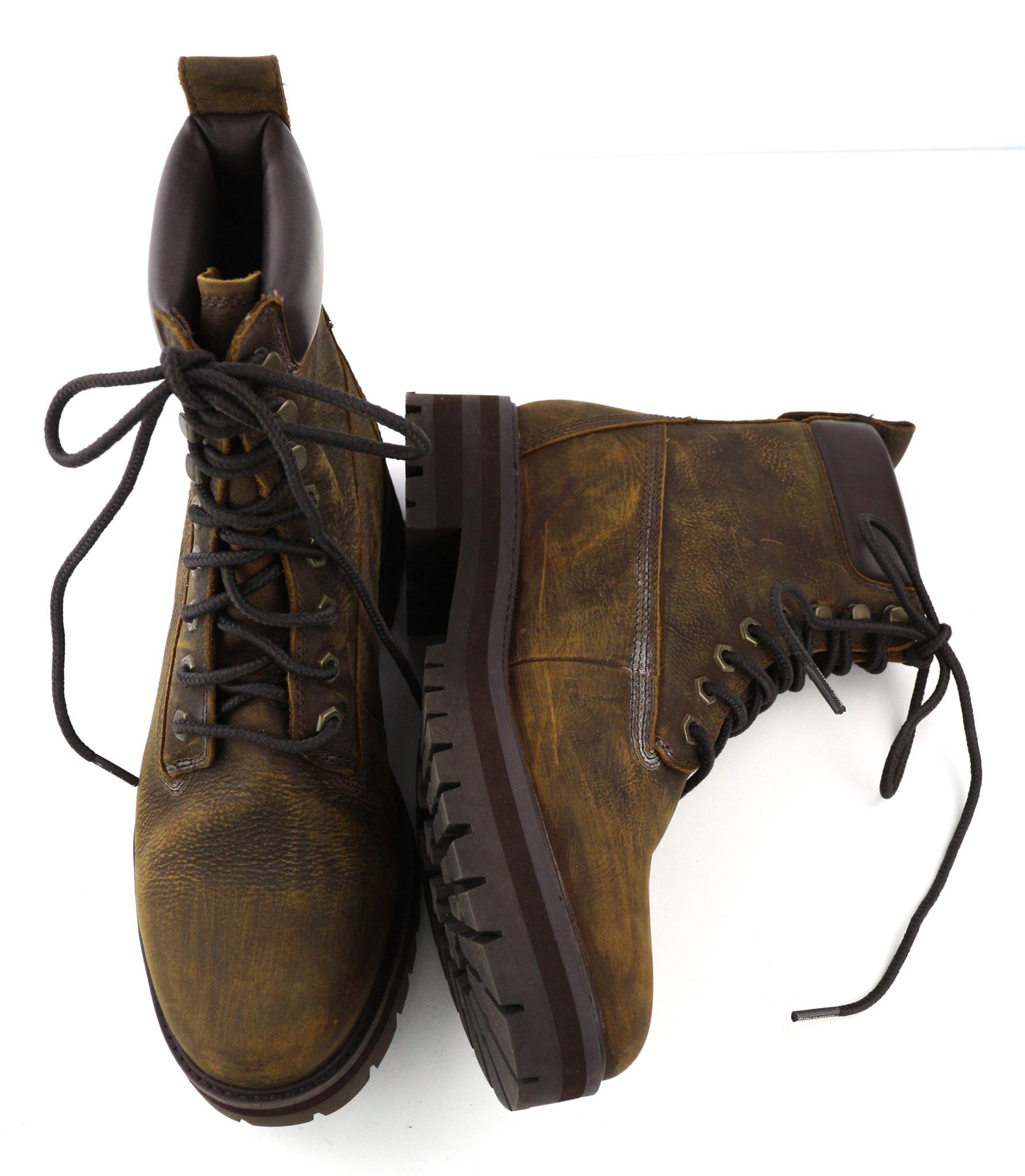 Timberland A2BSR-A4519 EU43/43.5 Brown Leather Aged Look 80841 Size US 10.5 / EU 43-44 - 6 Thumbnail