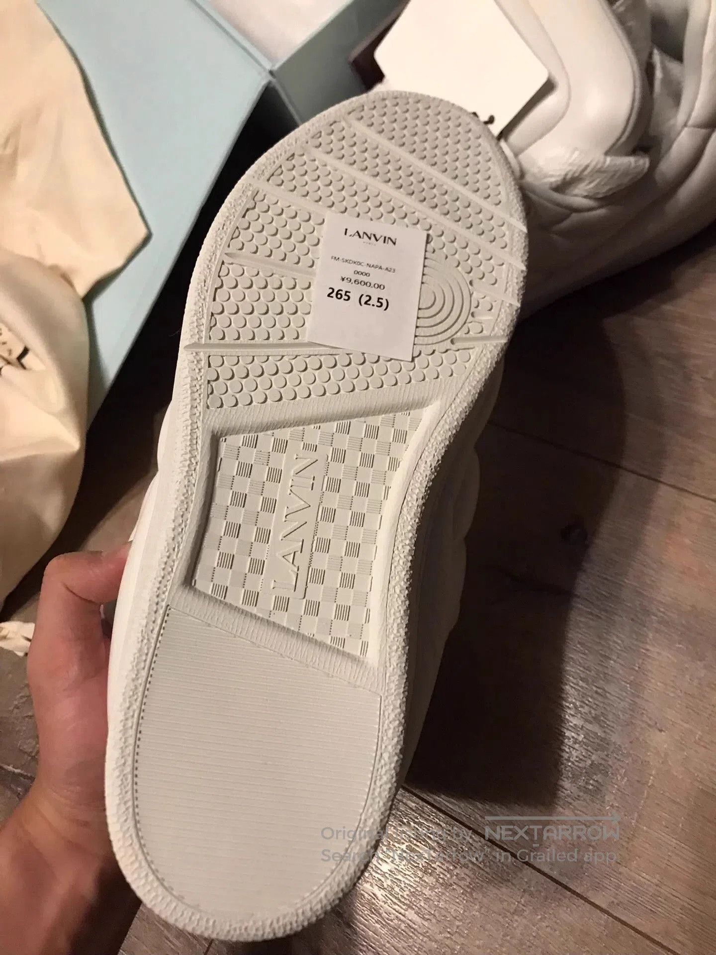 Lanvin White Hi-Top Sneakers Size 10. Size US 10 / EU 43 - 7 Thumbnail